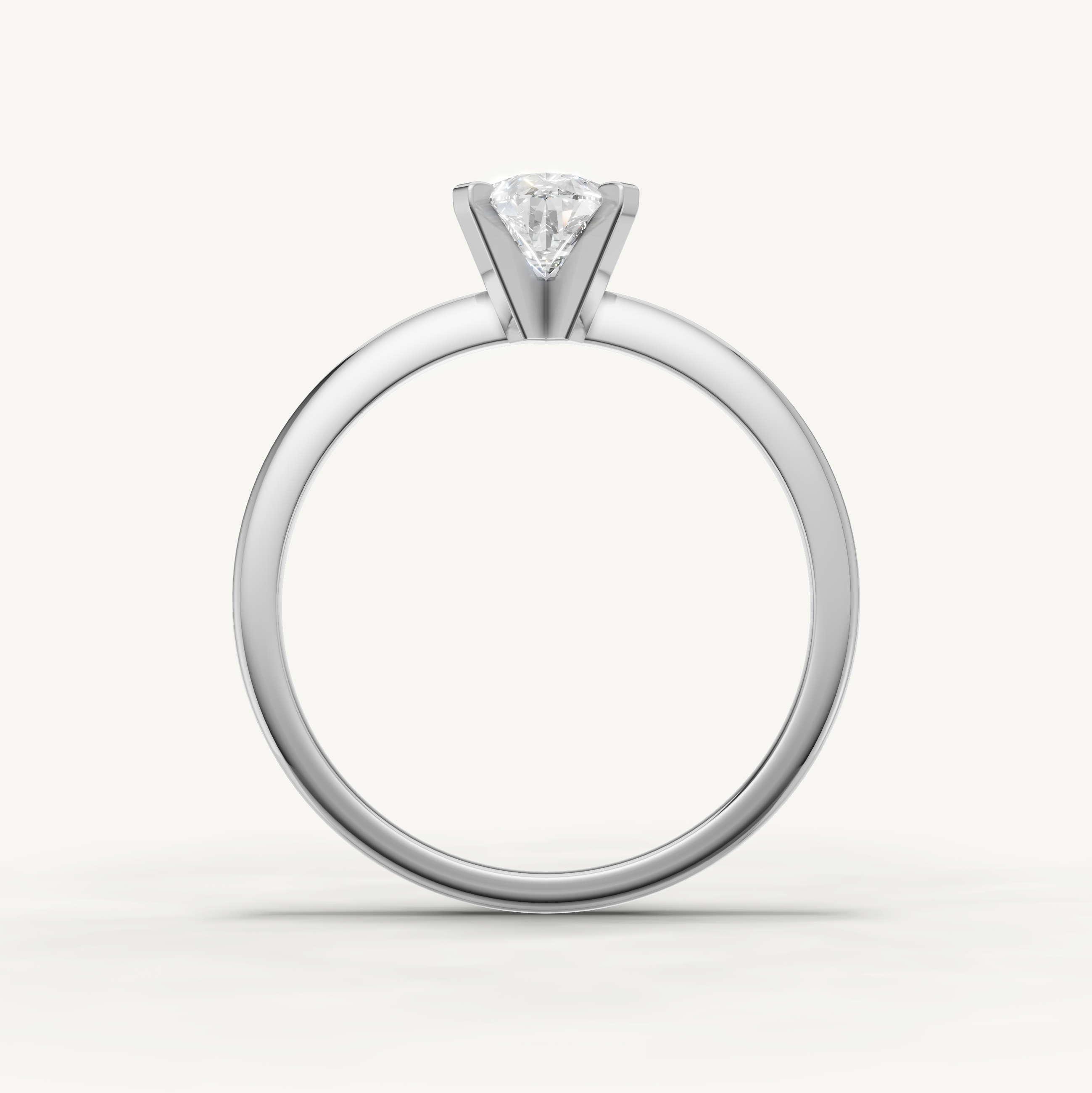 Elegant pear cut diamond ring in white gold by Raul Diamonds