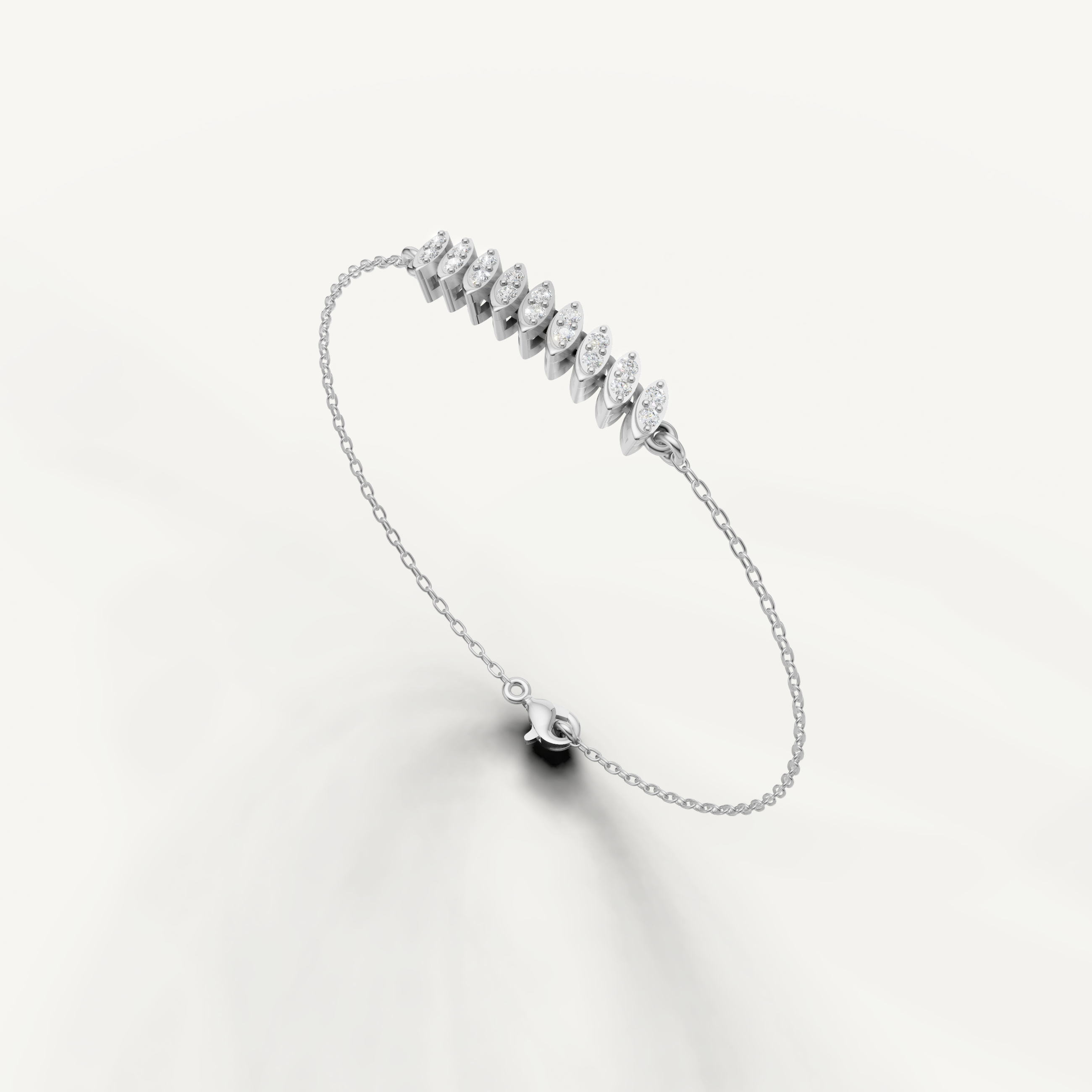 Modern white gold diamond bracelet for timeless everyday jewelry