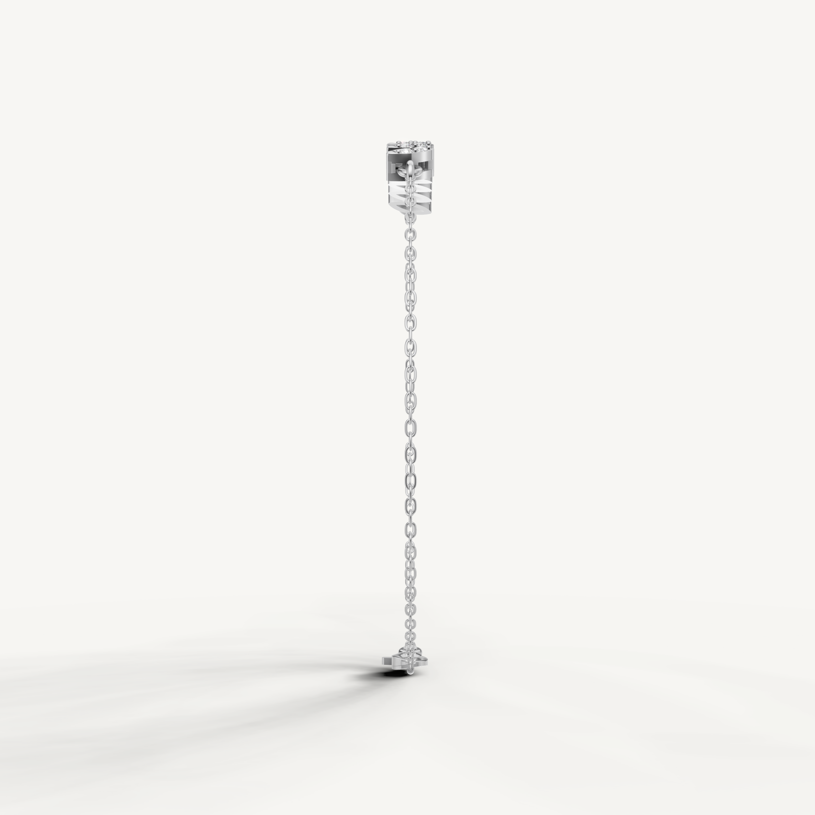 Elegant white gold diamond bracelet with delicate marquise design