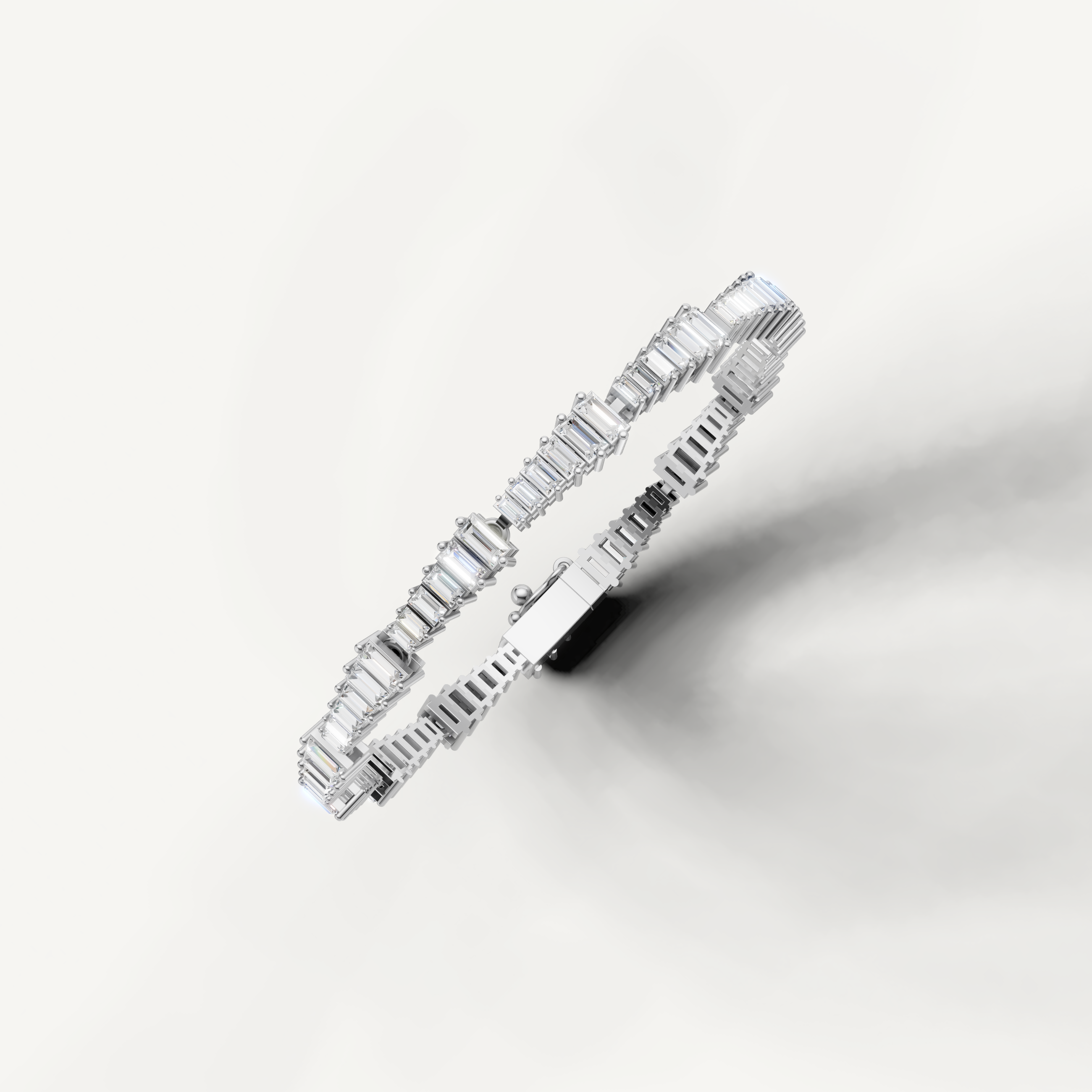 Luxury white gold diamond tennis bracelet by Raul Diamonds