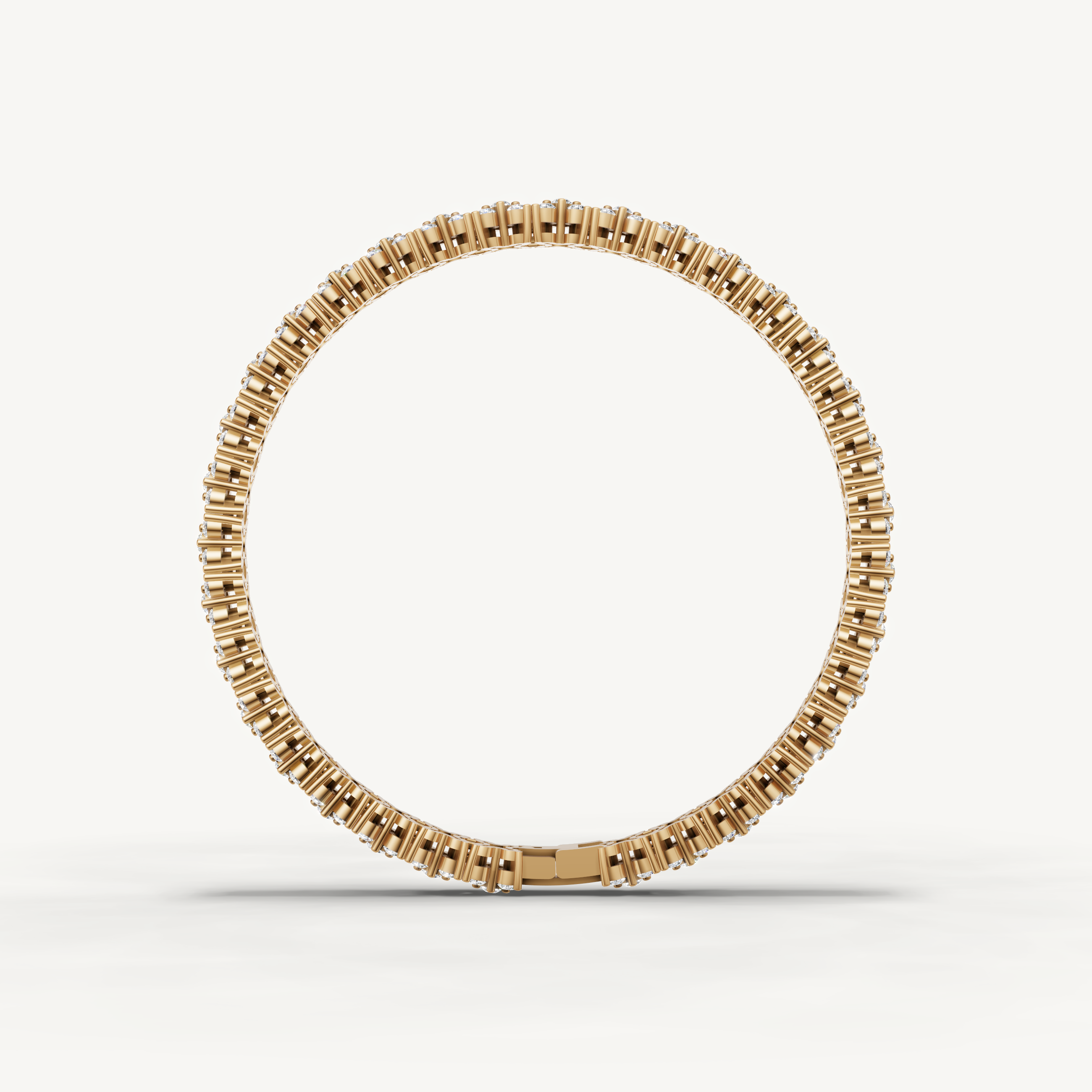 Contemporary yellow gold lab grown diamond bracelet for women by Raul Diamonds