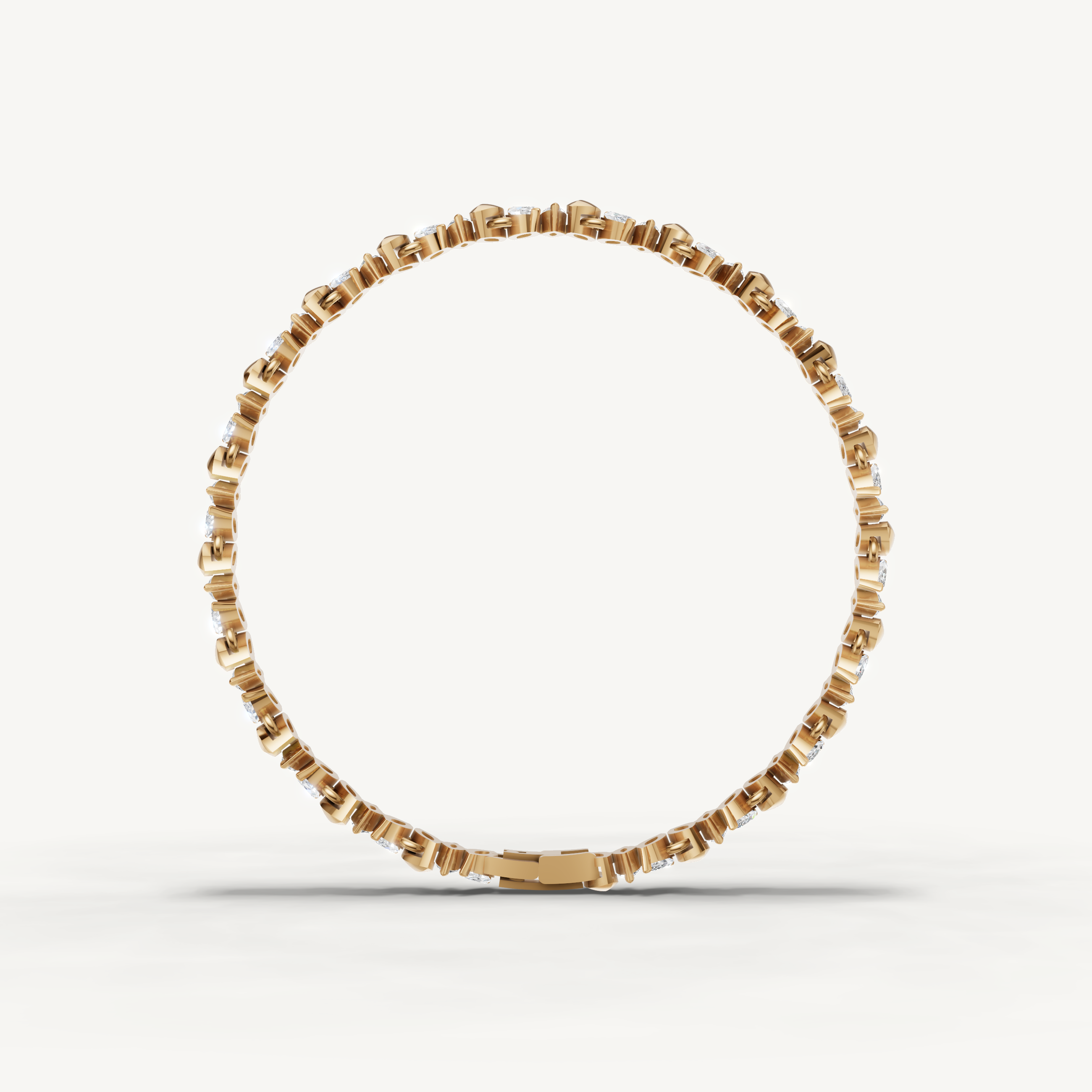 Yellow gold marquise diamond bracelet with brilliant sparkle and refined craftsmanship by Raul Diamonds