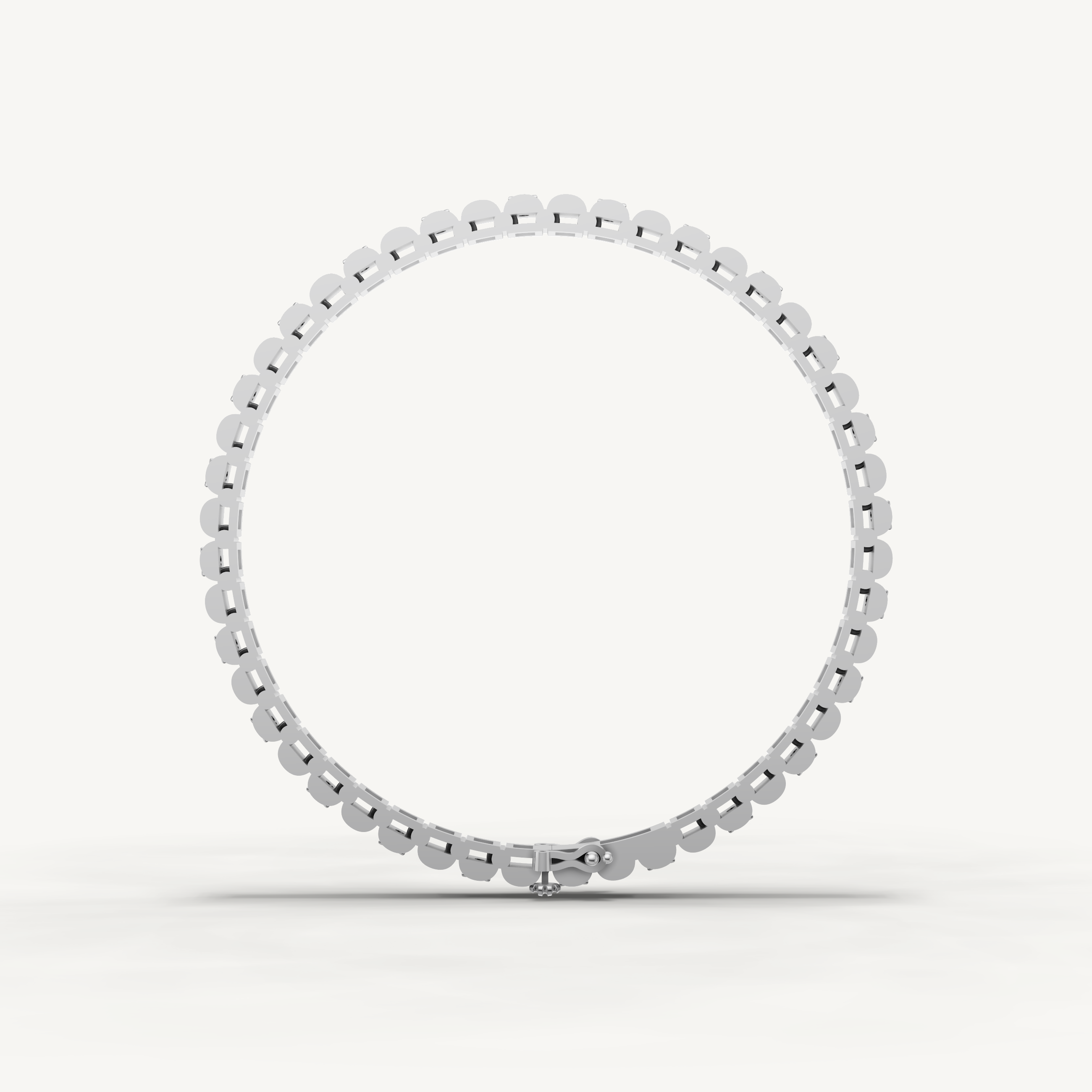 White gold lab grown diamond bracelet with contemporary refined sparkle by Raul Diamonds