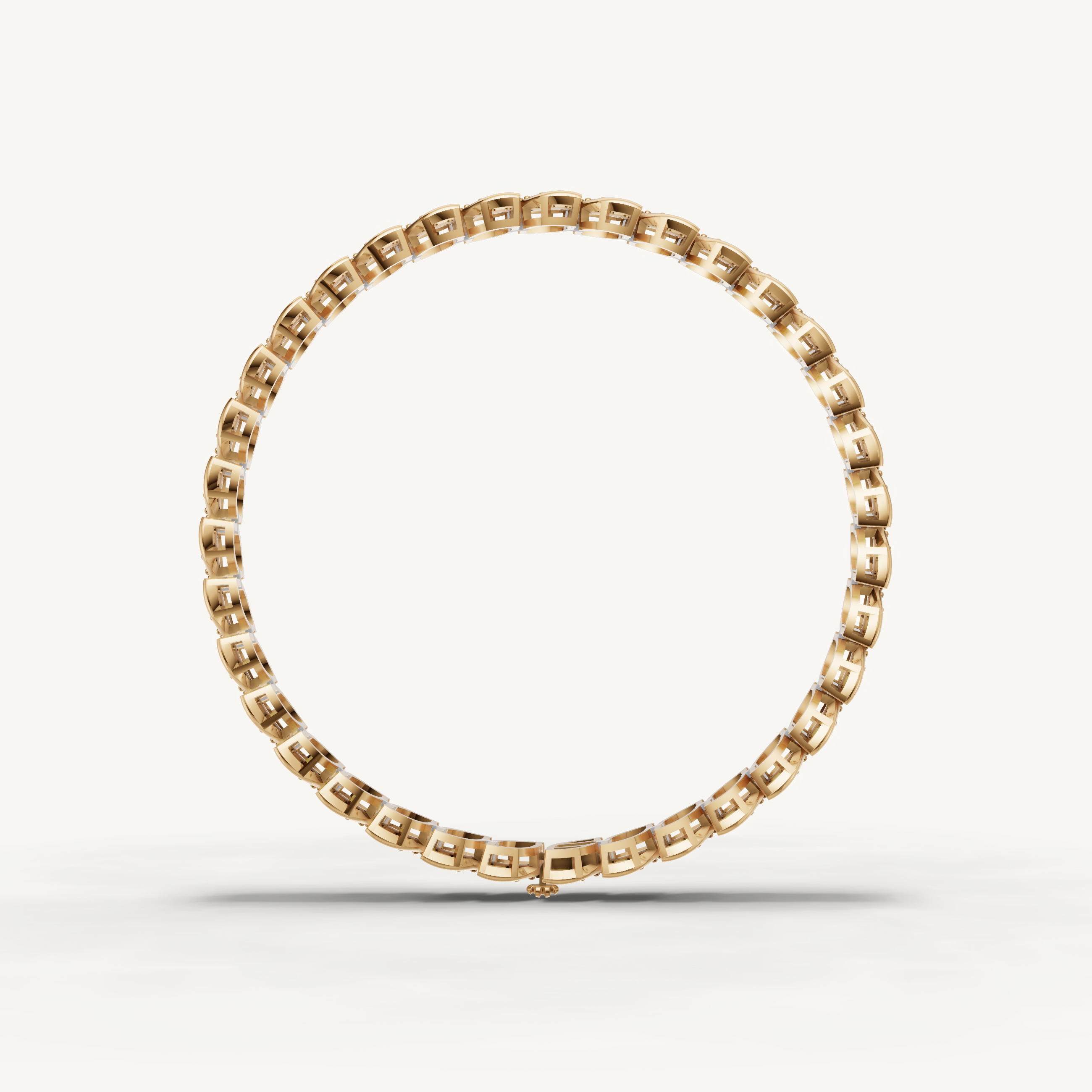 Yellow gold designer diamond bracelet crafted with timeless luxury styling by Raul Diamonds