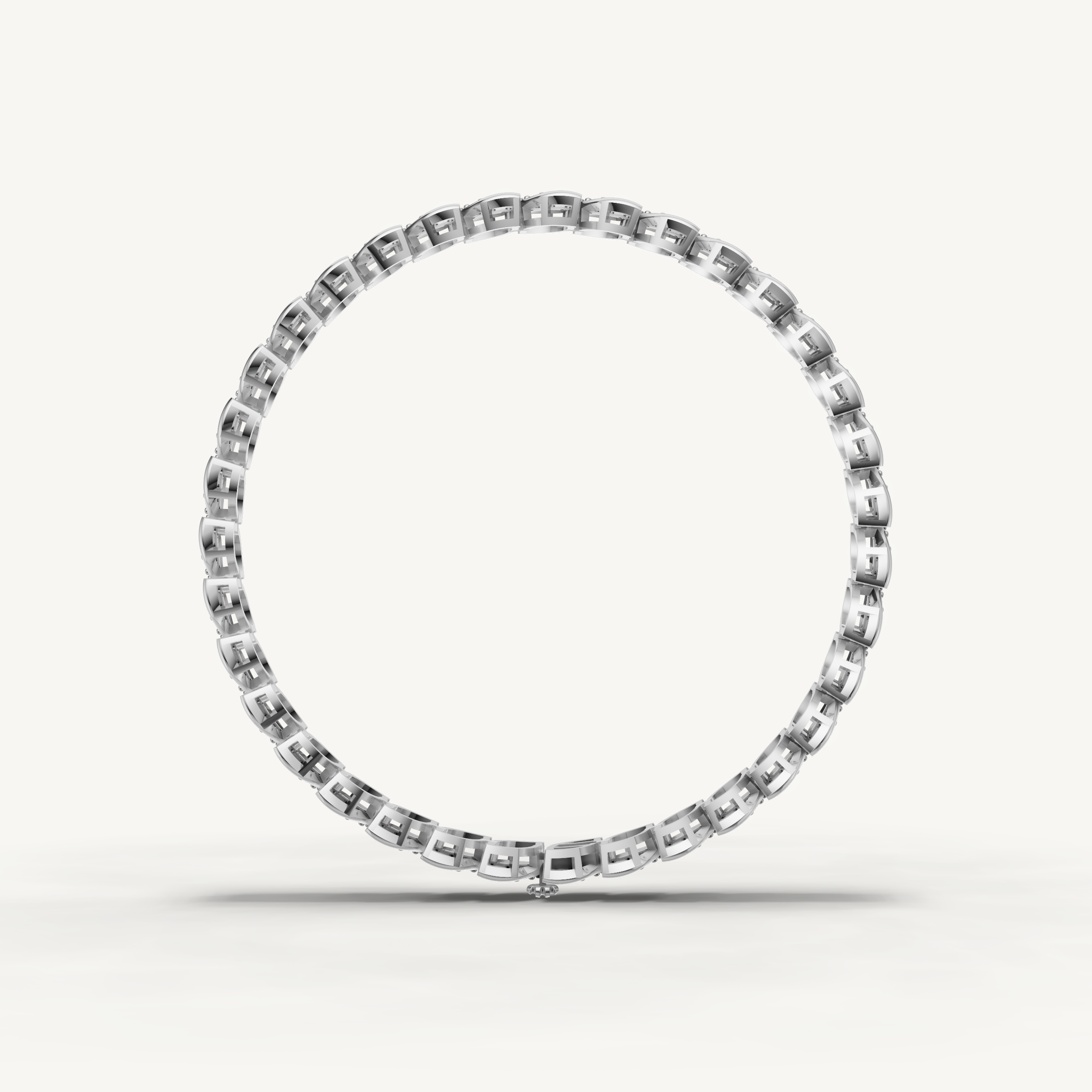 White gold designer diamond bracelet crafted with timeless contemporary elegance by Raul Diamonds