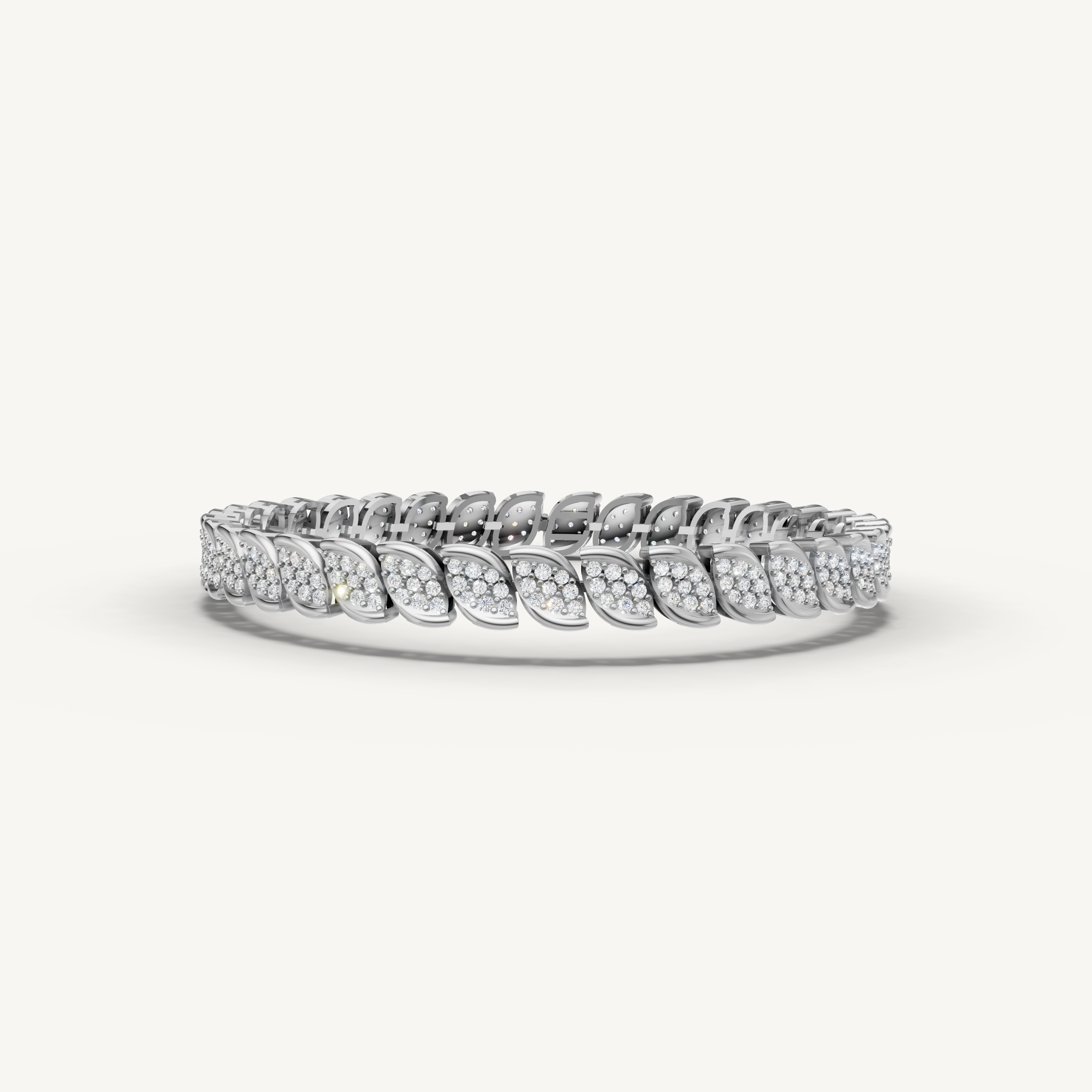 White gold marquise inspired lab grown diamond tennis bracelet with elegant sparkle by Raul Diamonds