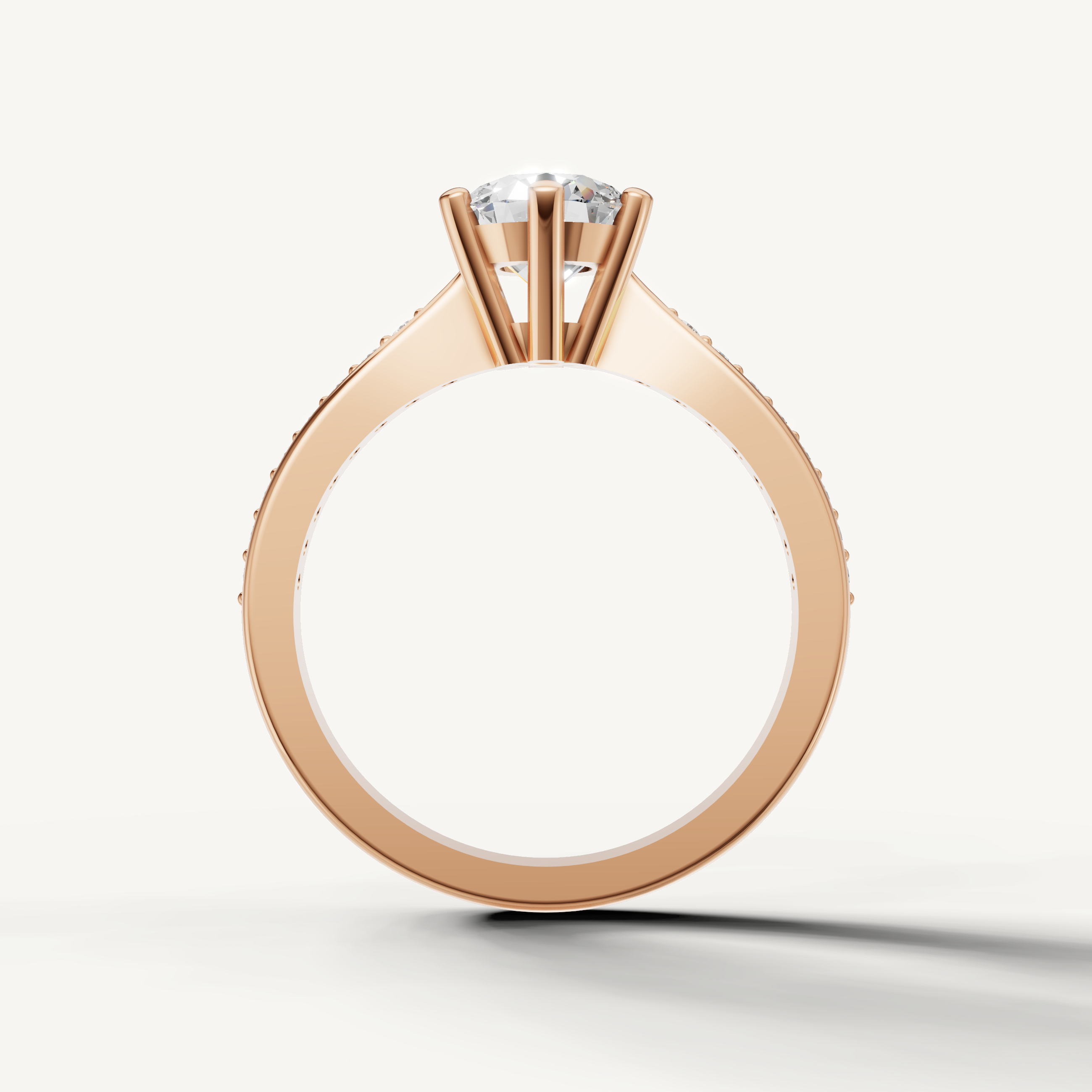 Classic round solitaire diamond ring from Raul Diamonds