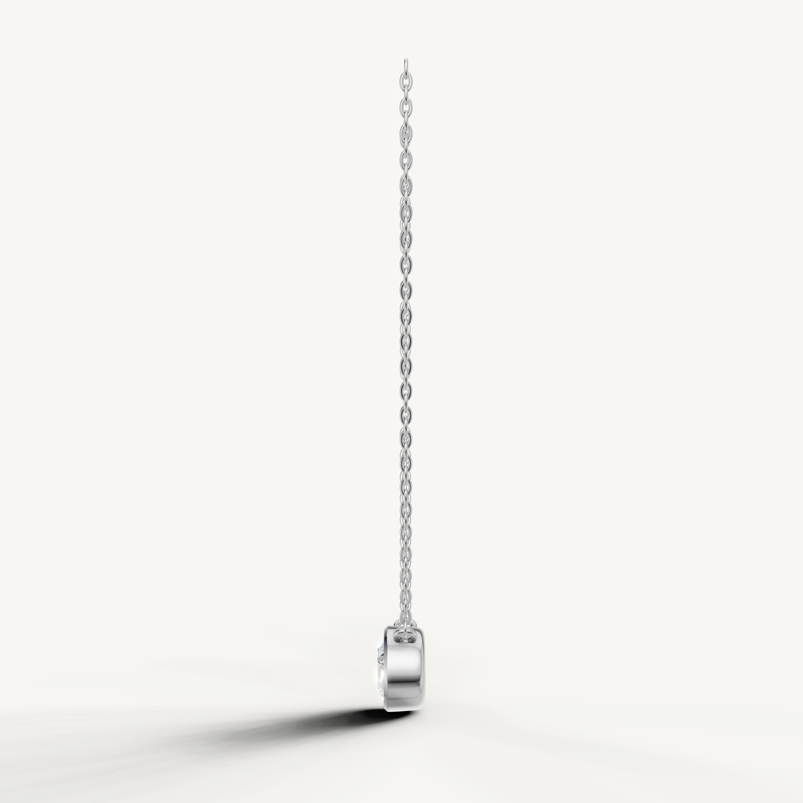 Elegant Oval Shape Lab Grown Diamond Pendant by Raul Diamonds