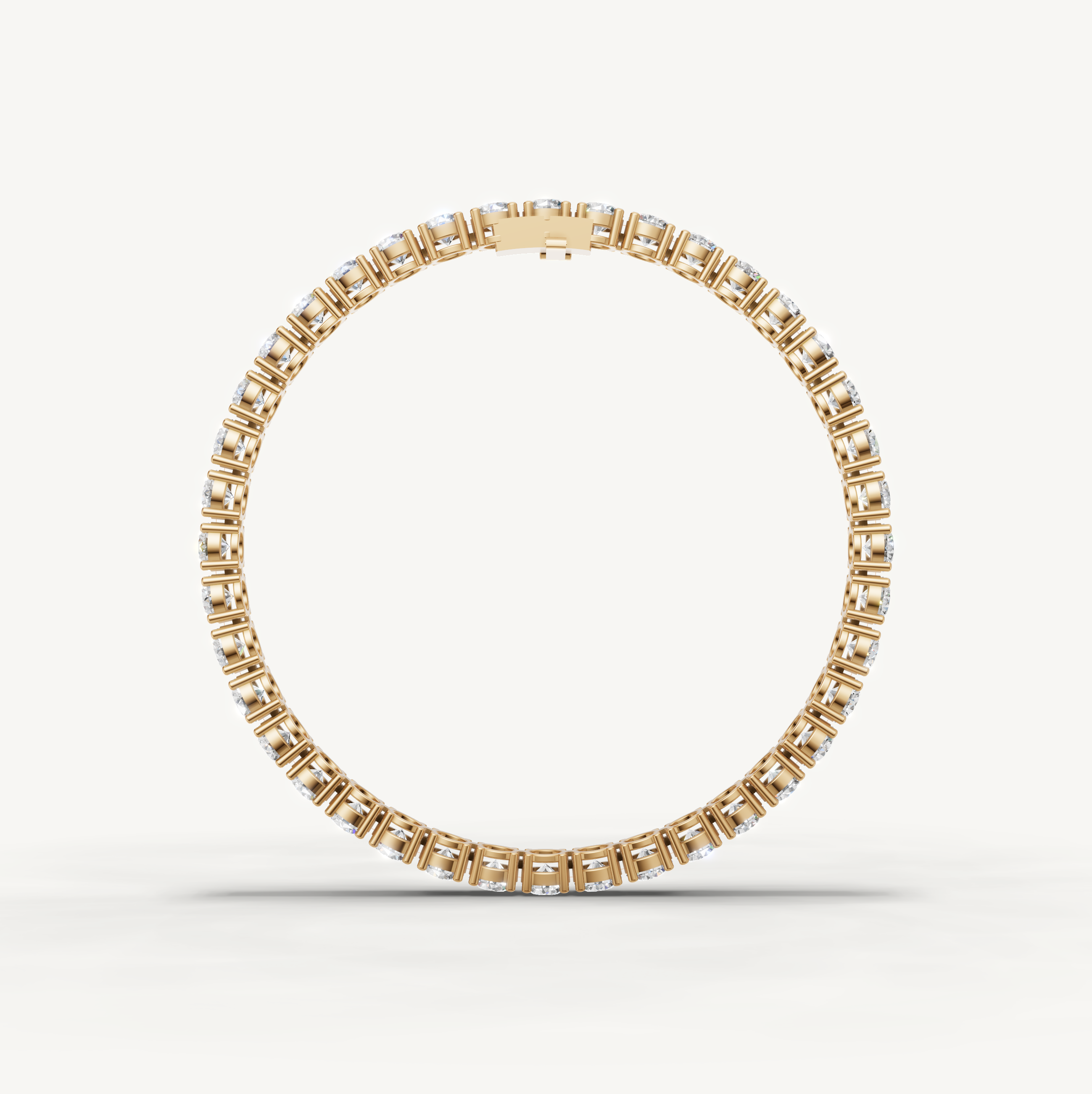Timeless Yellow Gold Diamond Tennis Bracelet with Brilliant Sparkle by Raul Diamonds