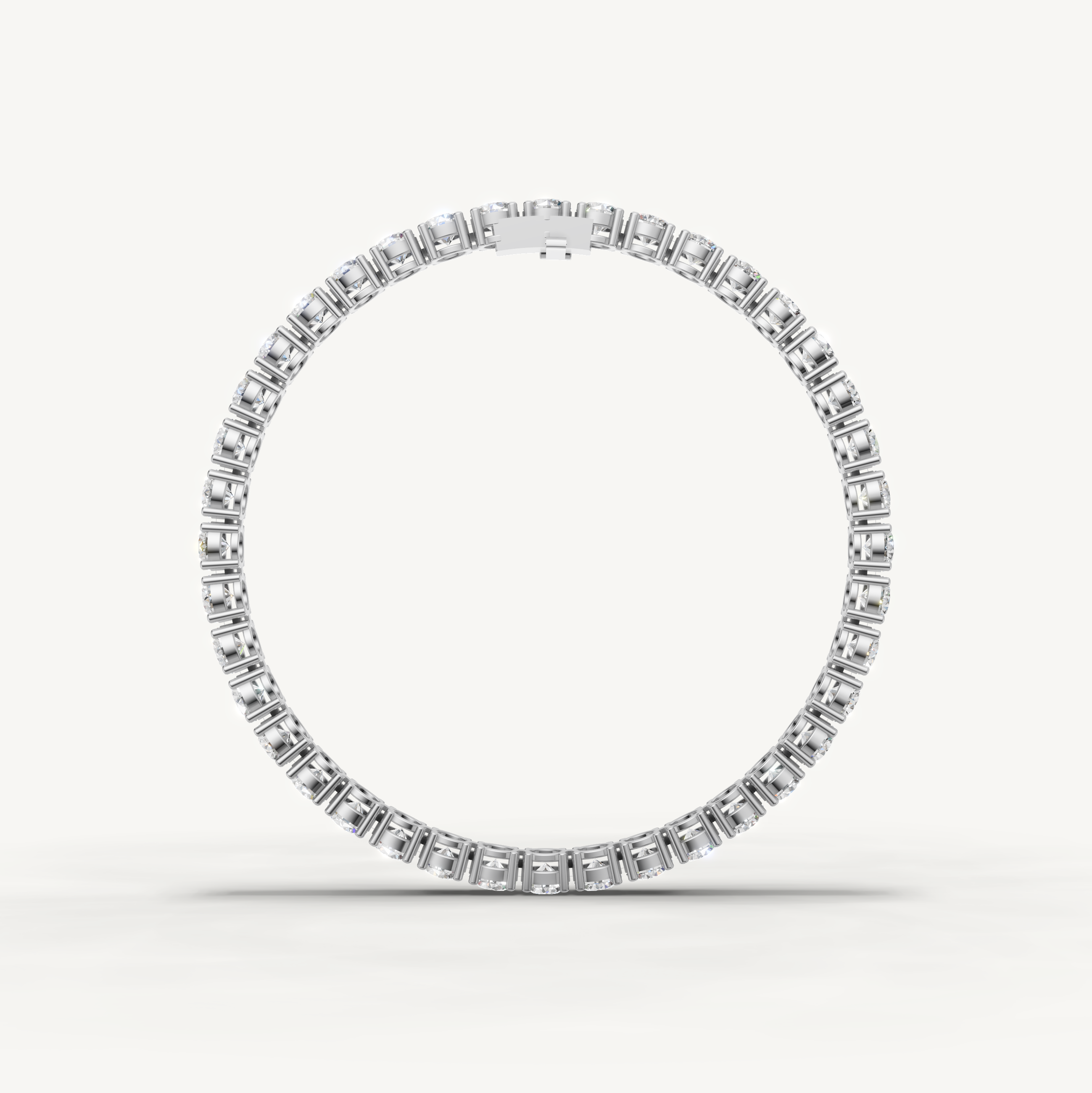 Timeless White Gold Diamond Tennis Bracelet with Exceptional Sparkle by Raul Diamonds