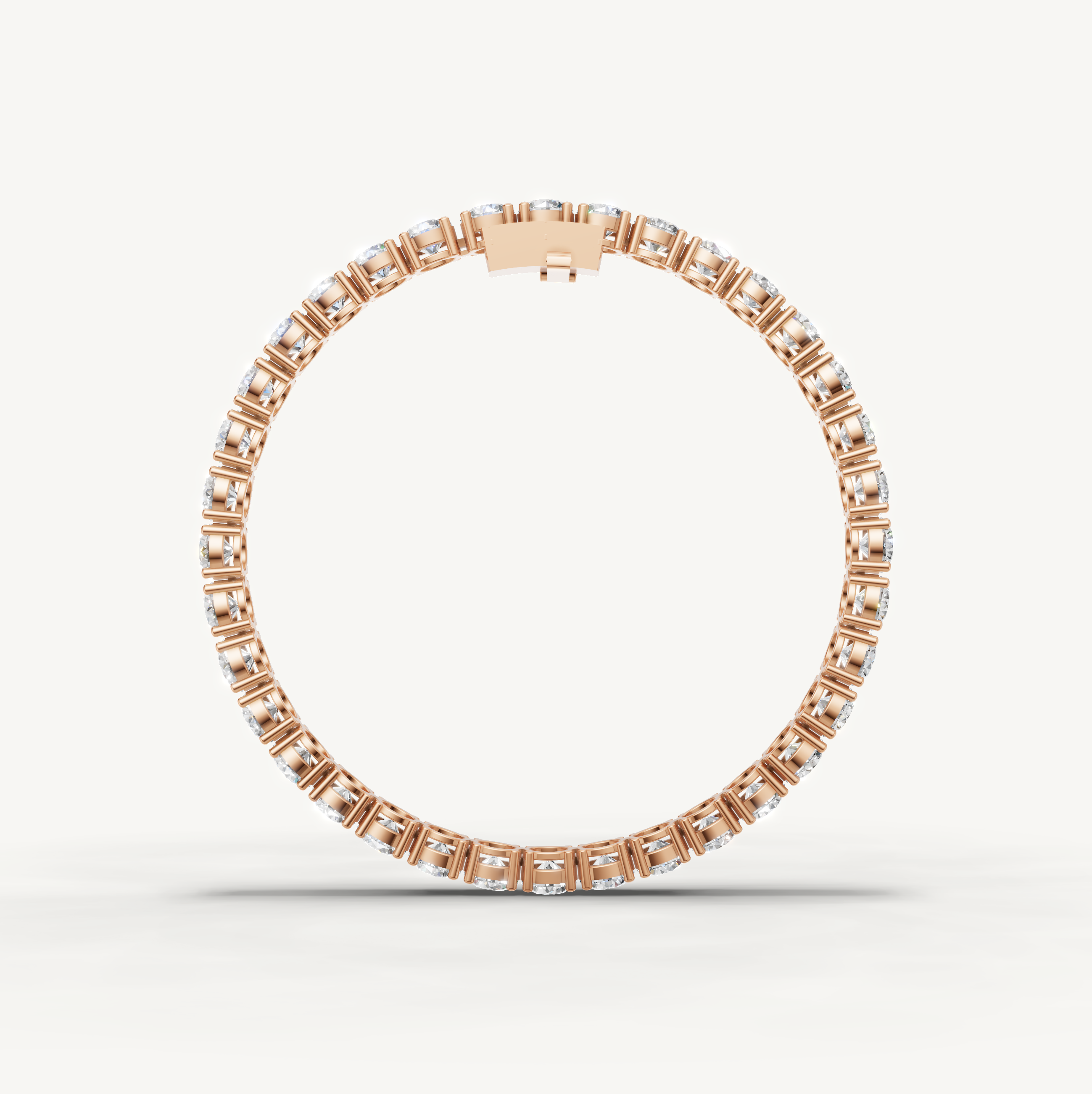 Timeless Rose Gold Diamond Tennis Bracelet with Exceptional Brilliance by Raul Diamonds