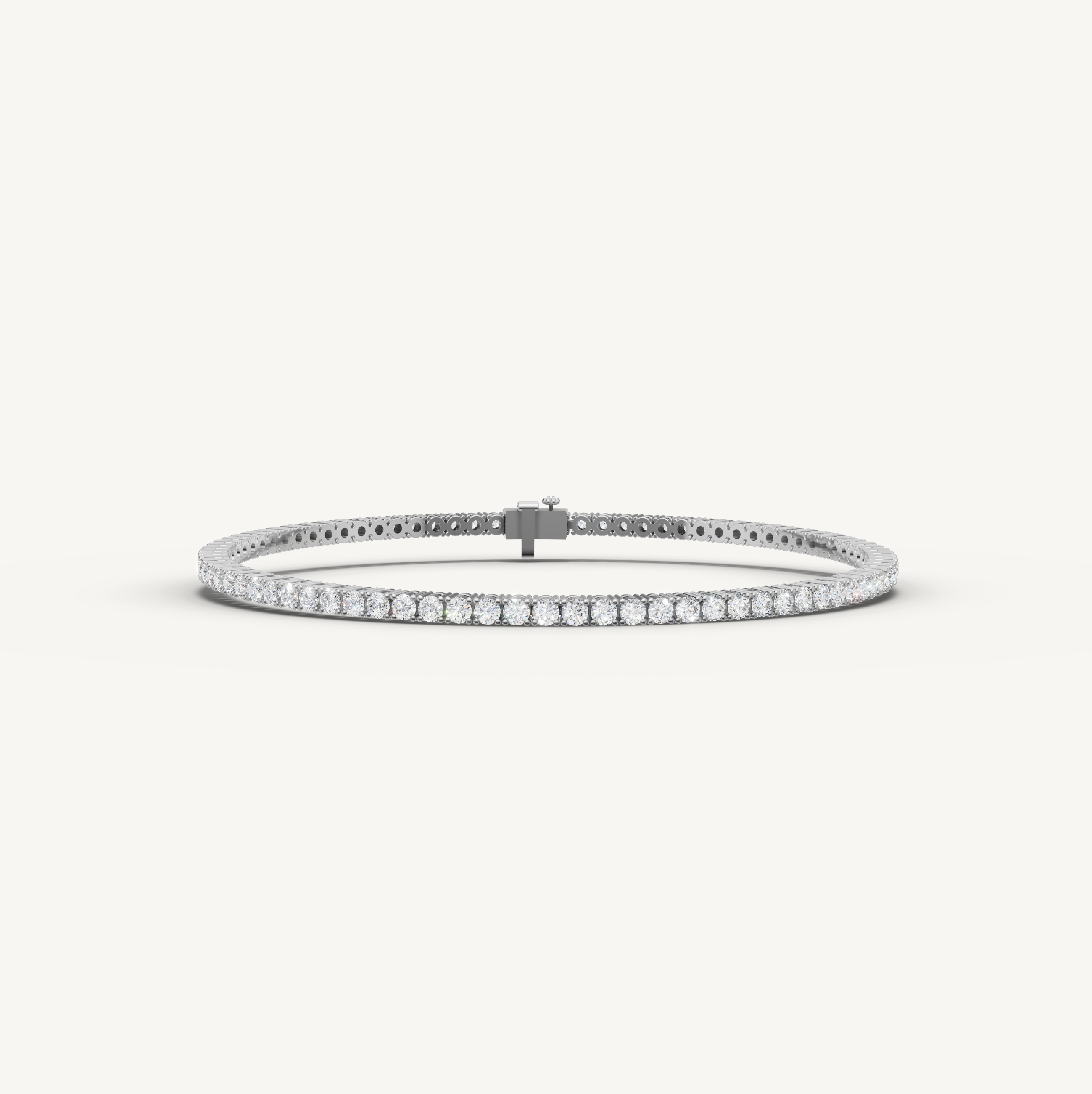 3 carat lab grown diamond tennis bracelet in white gold by Raul Diamonds