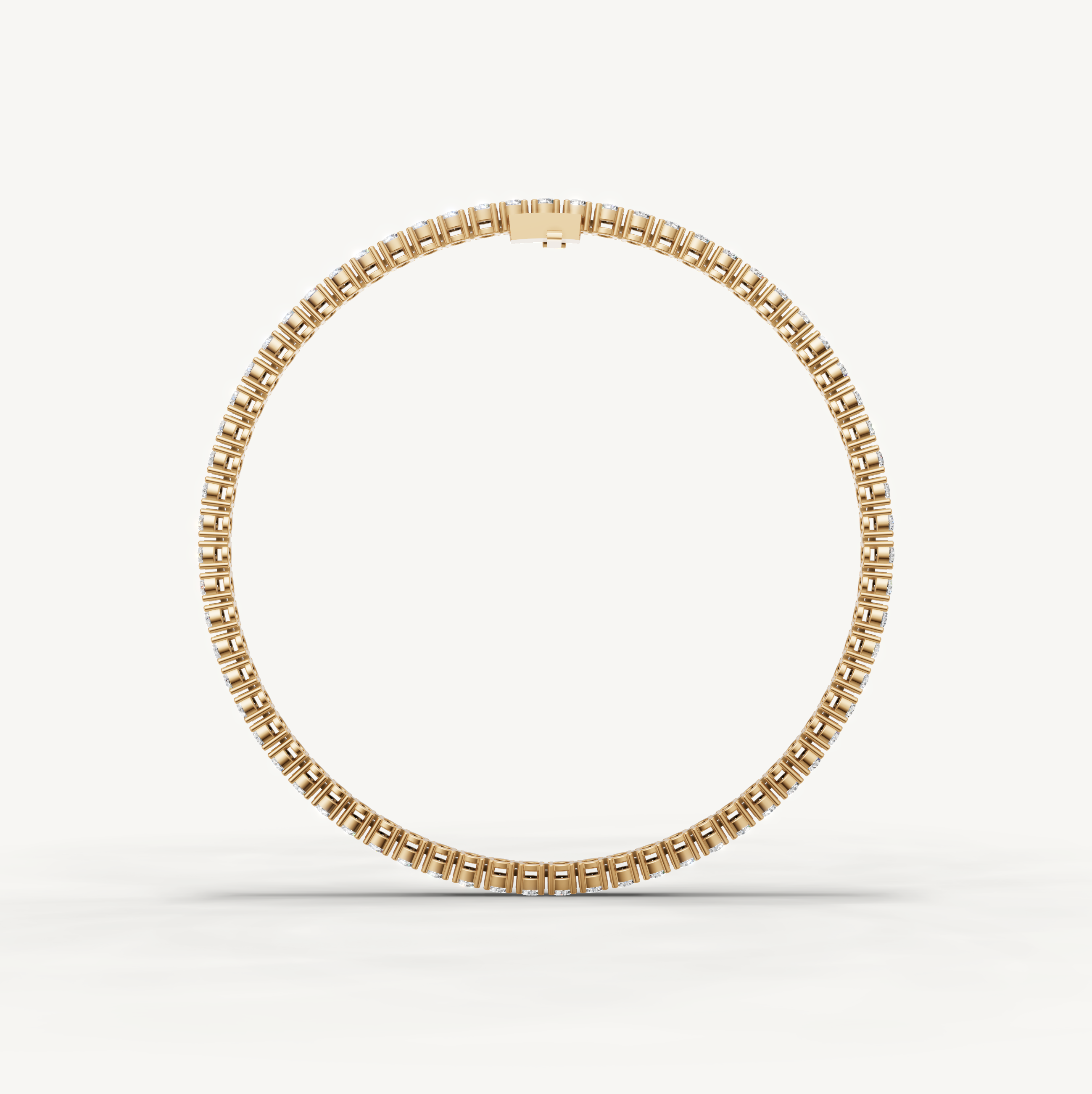 Luxury 4 carat yellow gold diamond tennis bracelet with timeless brilliance by Raul Diamonds