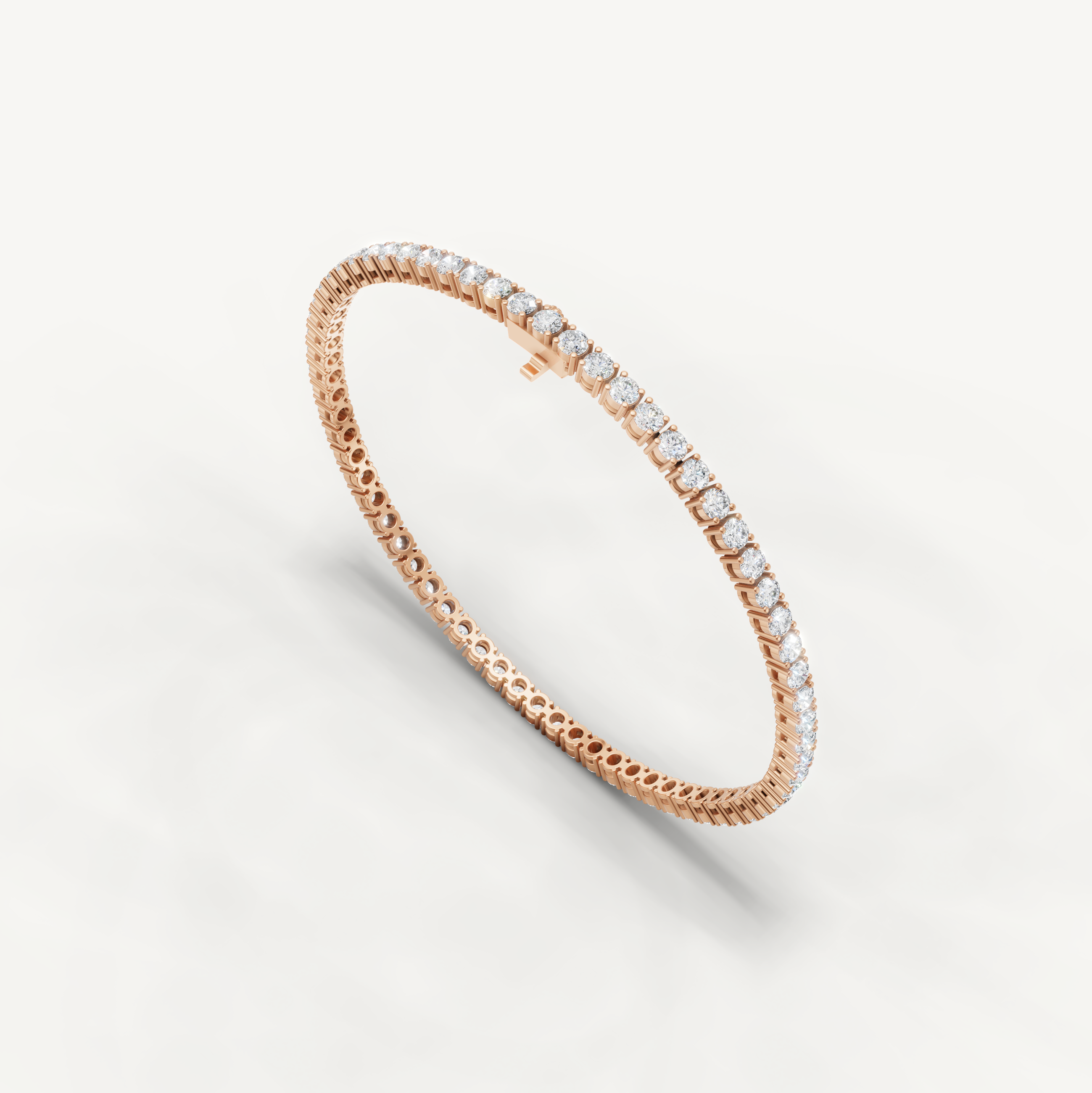 Modern rose gold diamond bracelet for women by Raul Diamonds