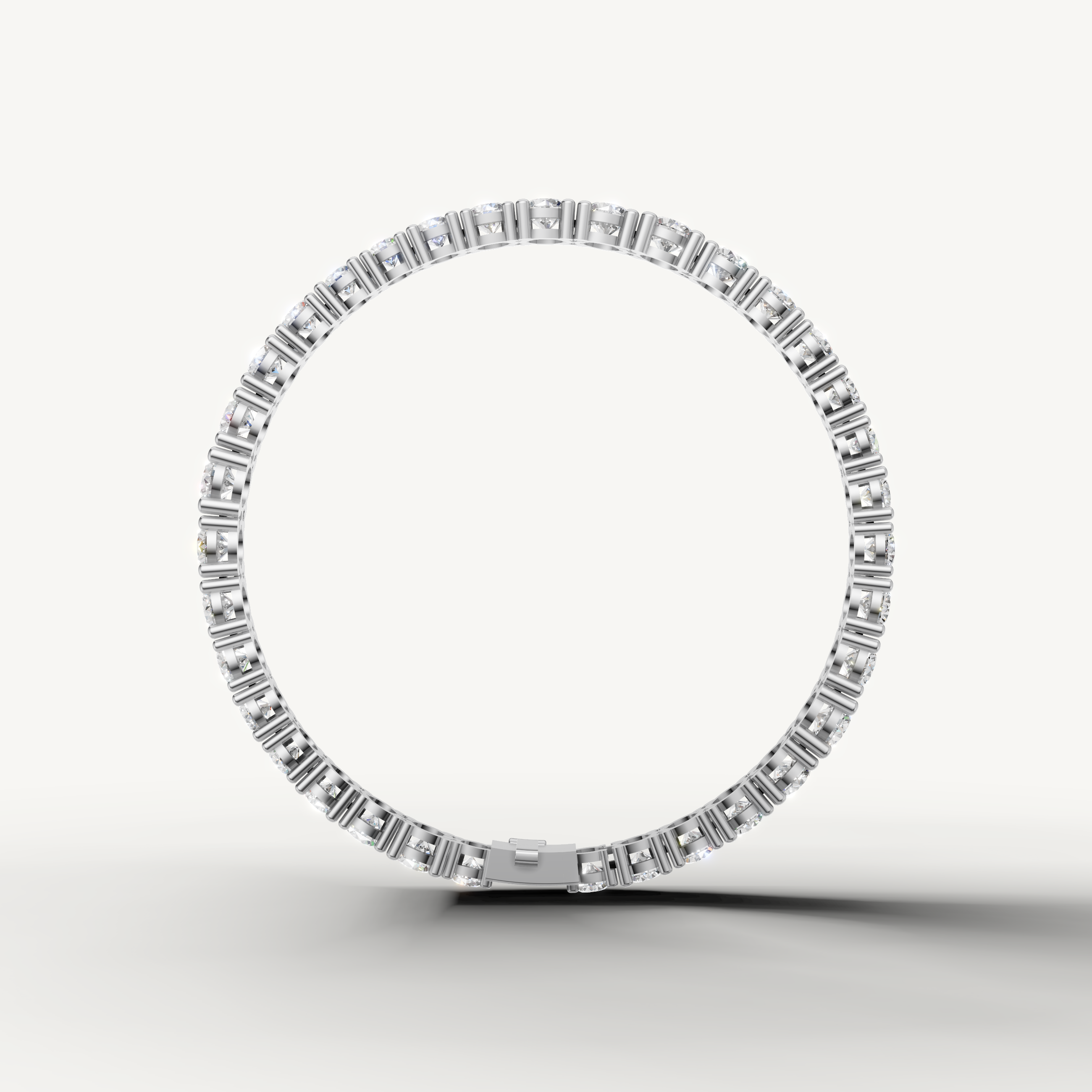 Raul Diamonds white gold tennis bracelet with brilliant round cut diamonds