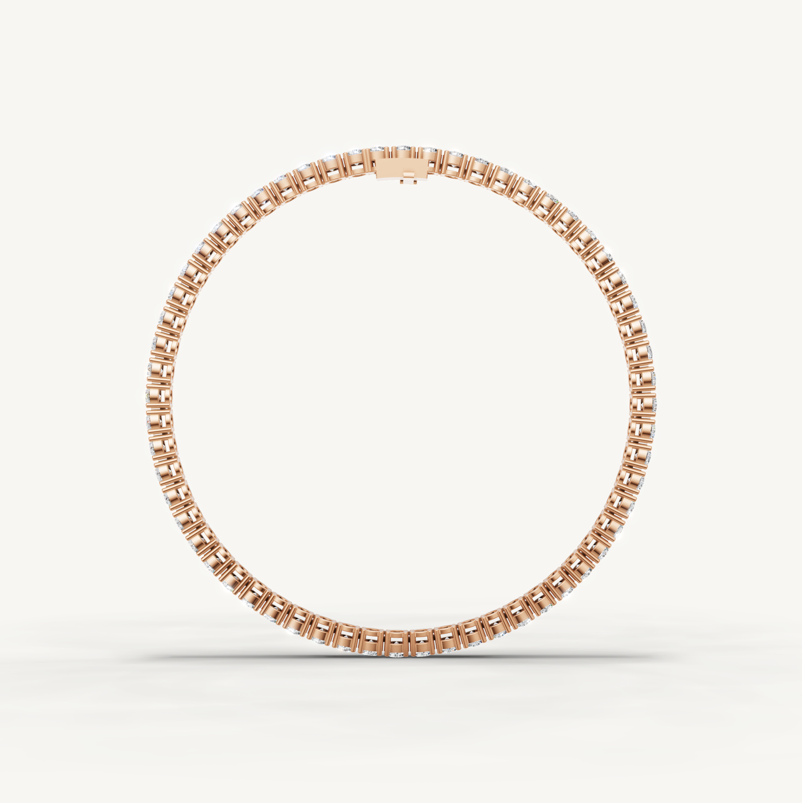 Luxury rose gold round diamond tennis bracelet with everyday sparkle by Raul Diamonds