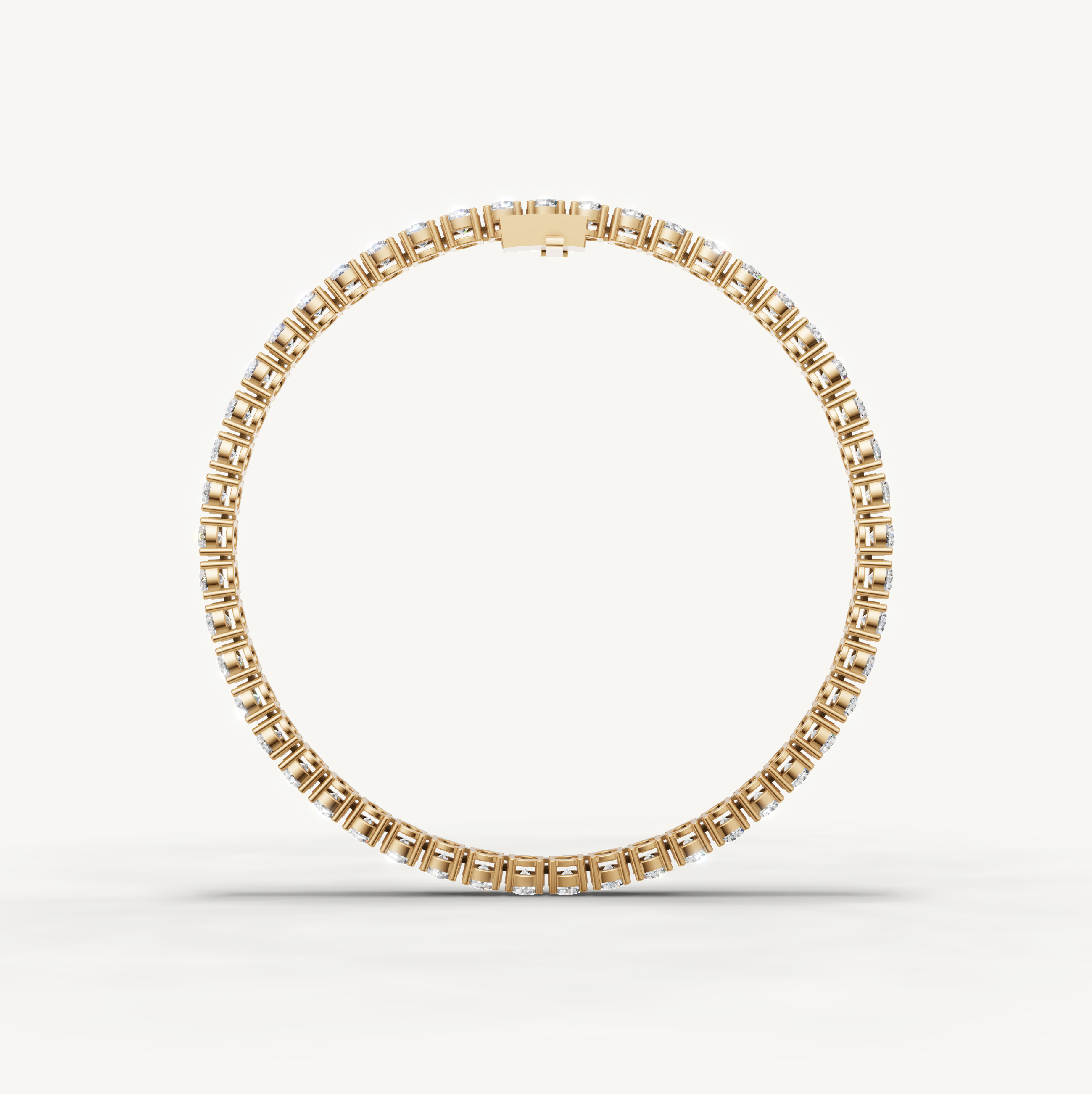 Timeless Yellow Gold Diamond Tennis Bracelet with Brilliant Sparkle by Raul Diamonds