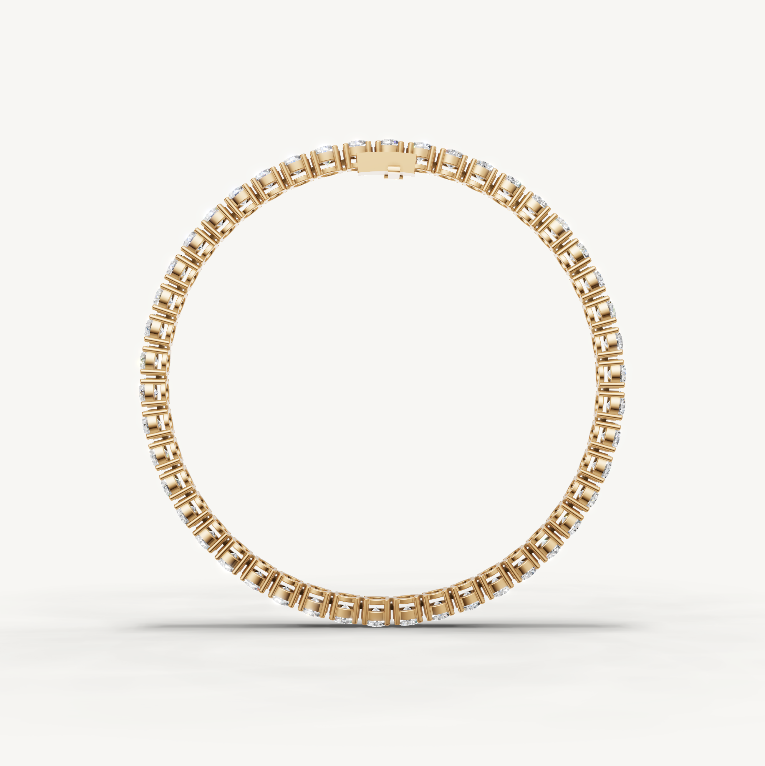 Timeless Yellow Gold Diamond Tennis Bracelet with Brilliant Sparkle by Raul Diamonds