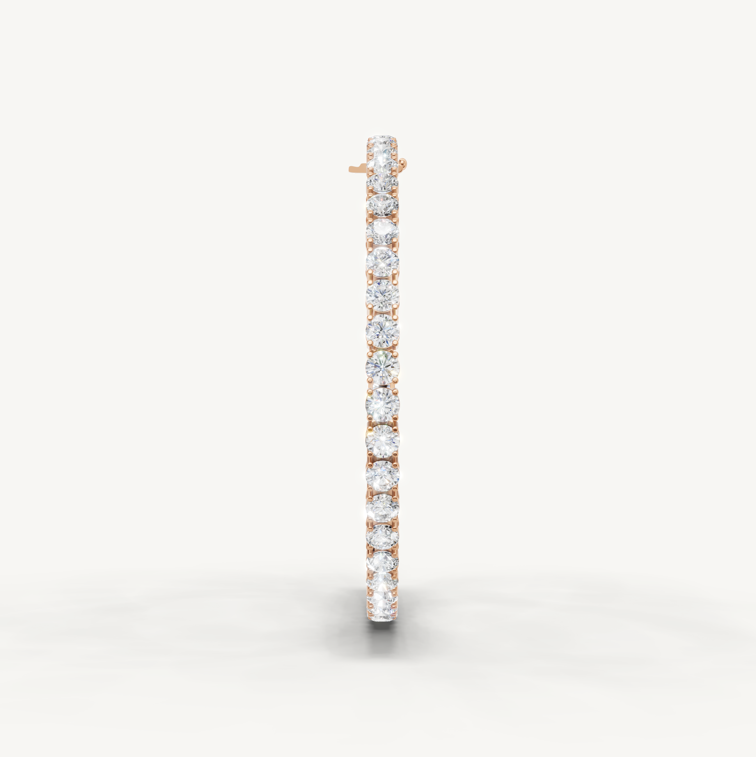 Luxury Rose Gold Diamond Tennis Bracelet with Round Lab Grown Diamonds by Raul Diamonds