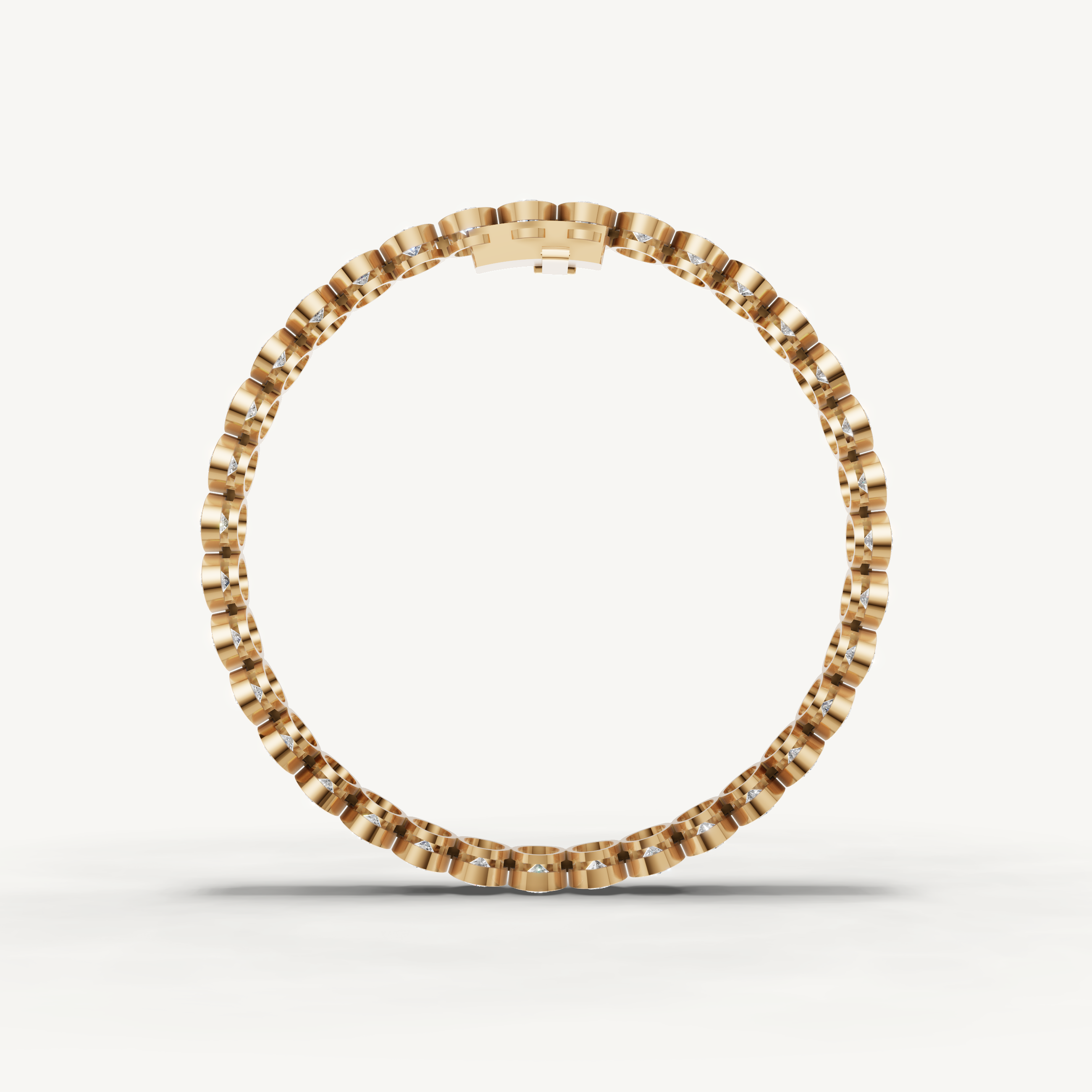 Oval Lab Grown Diamond Tennis Bracelet in 14K Rose Gold