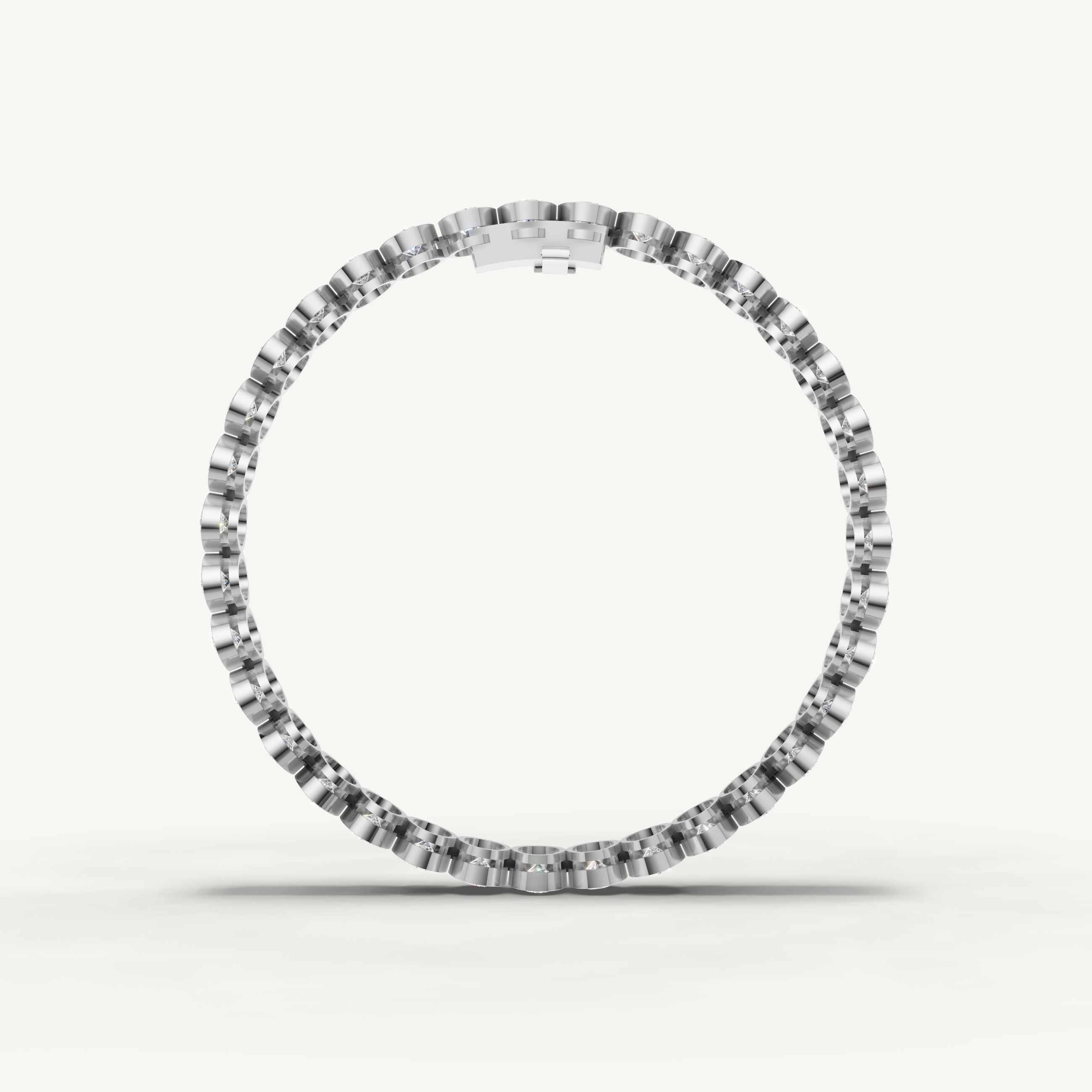 Oval Lab Grown Diamond Tennis Bracelet in 14K Rose Gold