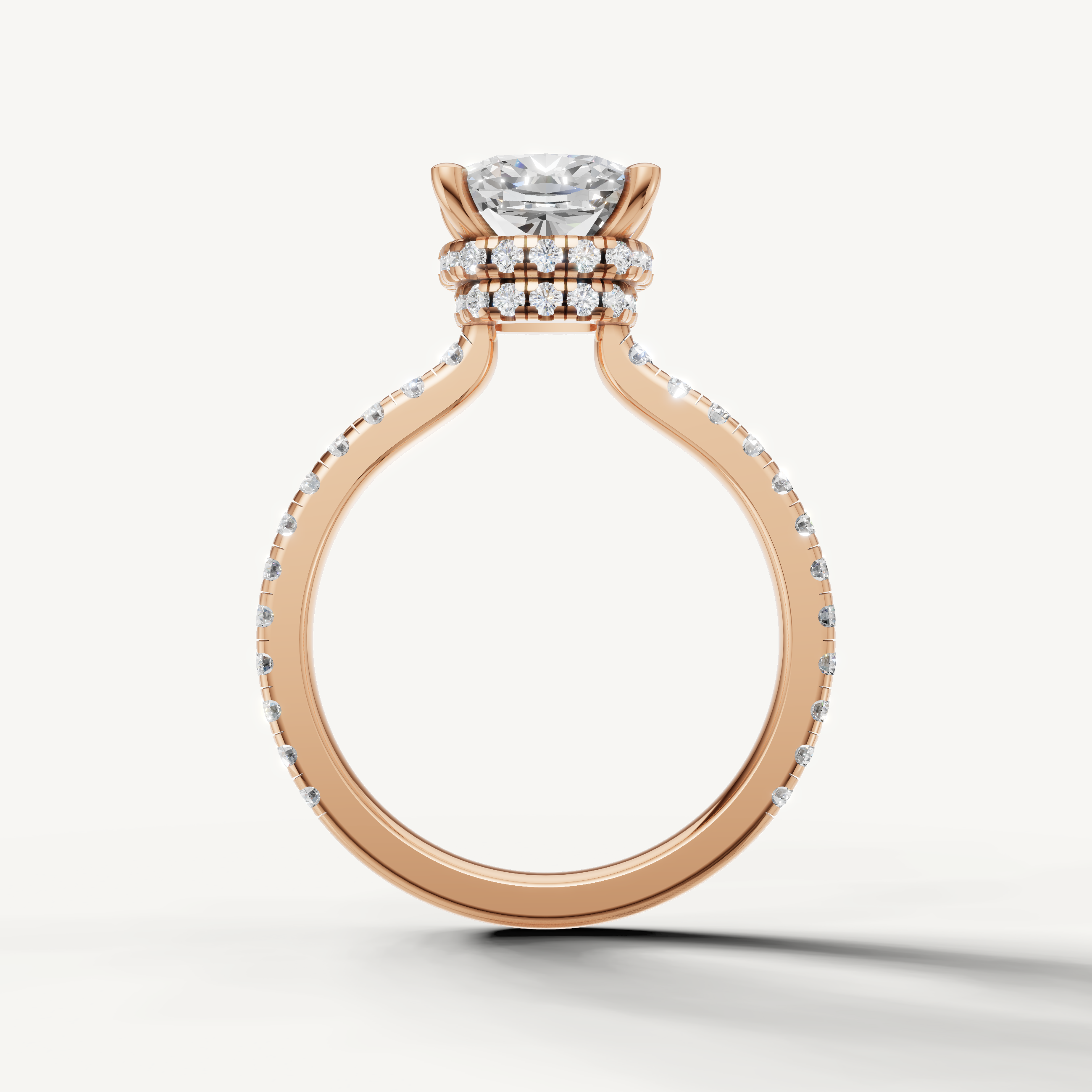 Rose Gold Cushion Brilliant Lab Grown Diamond Ring for Women – Raul Diamonds