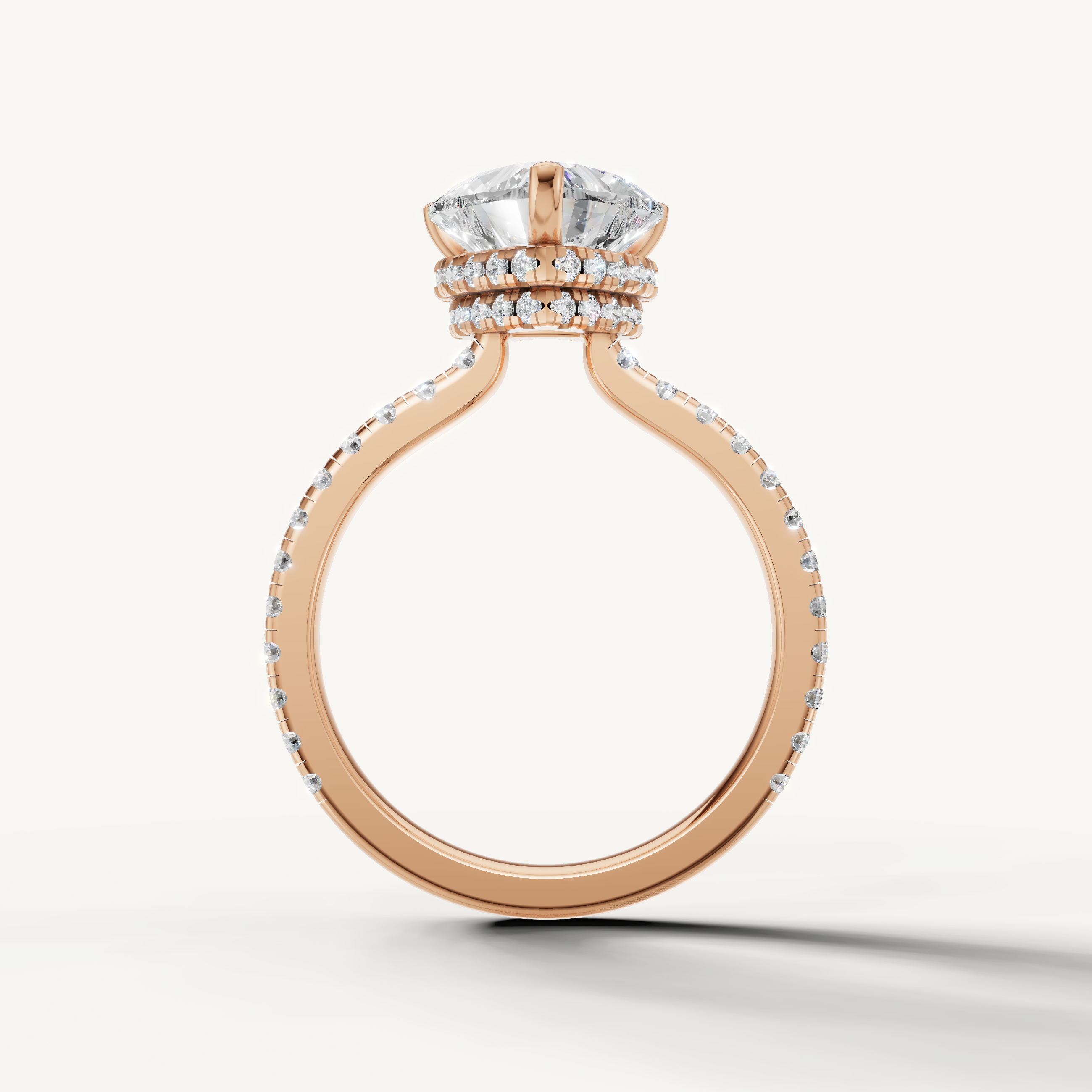 Rose Gold Heart Brilliant Lab Grown Diamond Ring for Women – Raul Diamonds