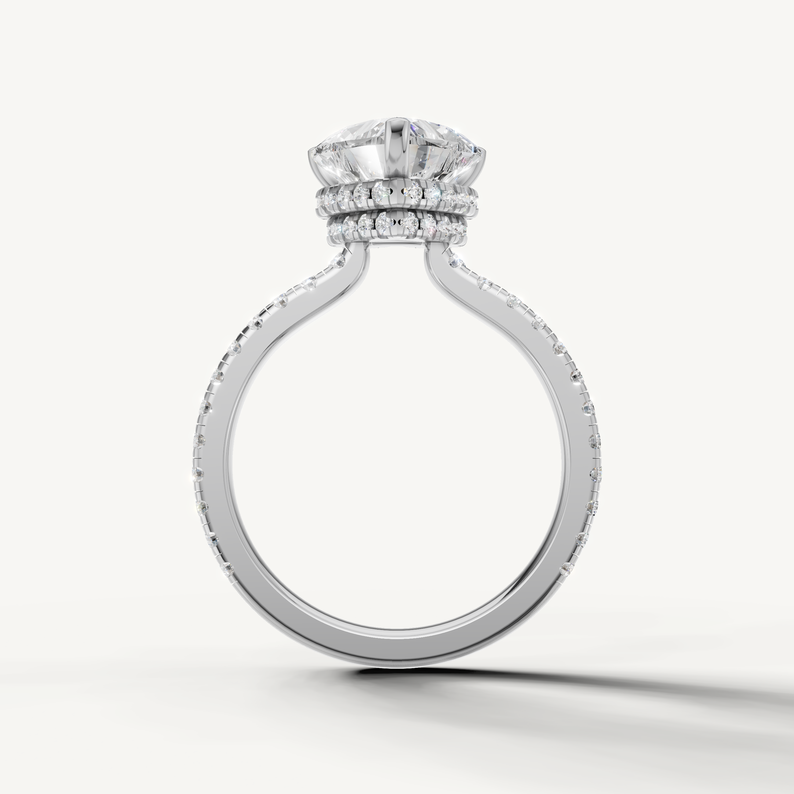 White Gold Heart Brilliant Lab Grown Diamond Ring for Women – Raul Diamonds