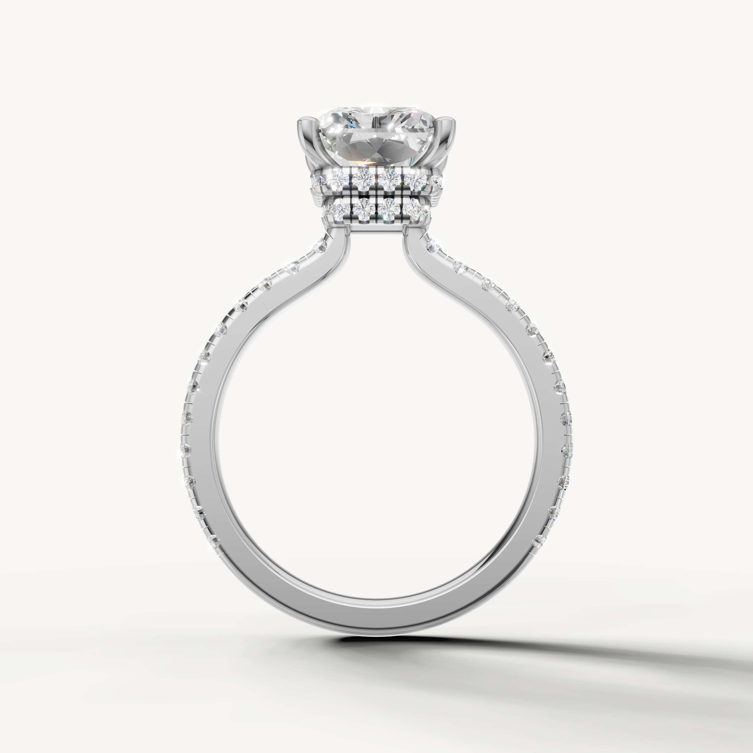 White Gold Radiant Brilliant Lab Grown Diamond Ring for Women – Raul Diamonds