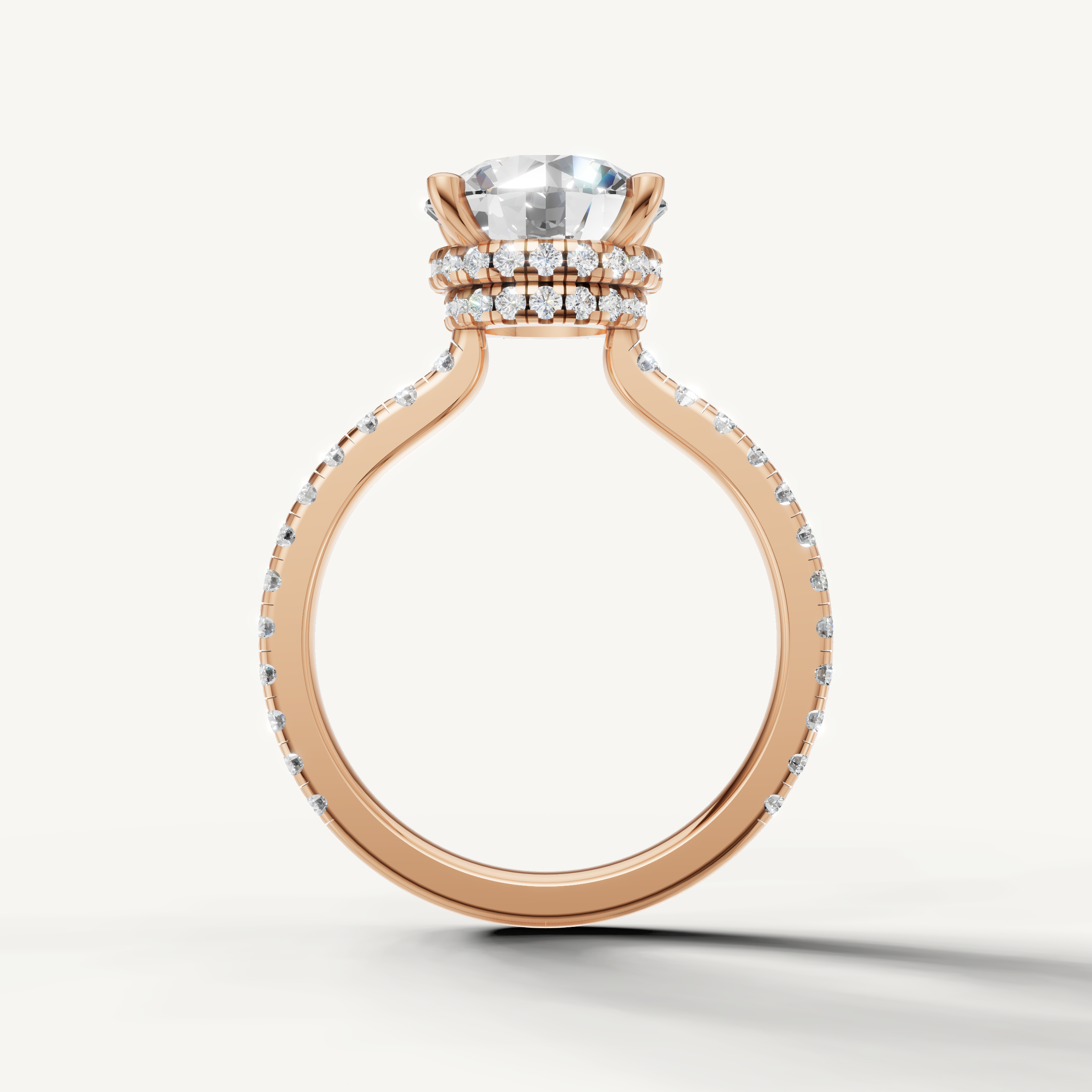 Rose Gold Round Brilliant Lab Grown Diamond Ring for Women – Raul Diamonds