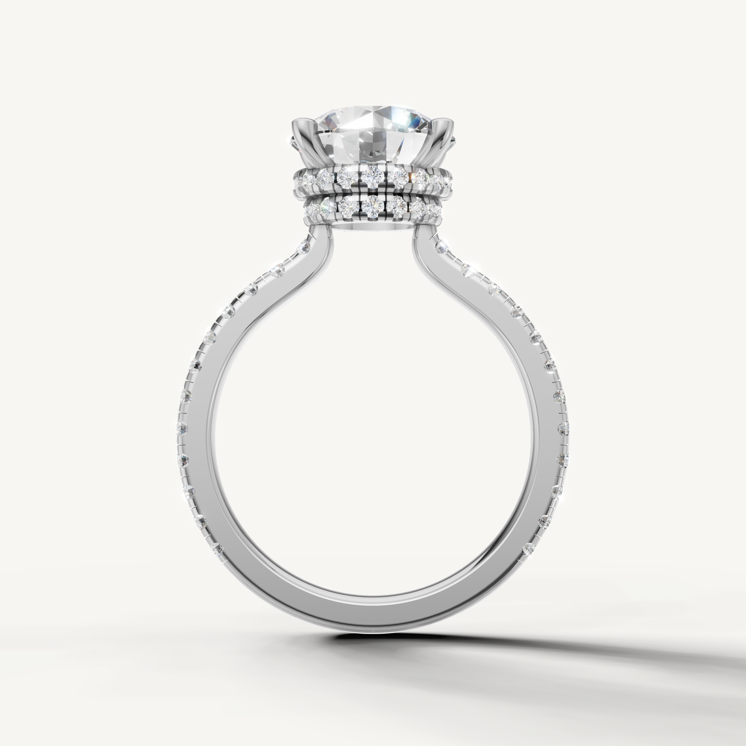 White Gold Round Brilliant Lab Grown Diamond Ring for Women – Raul Diamonds