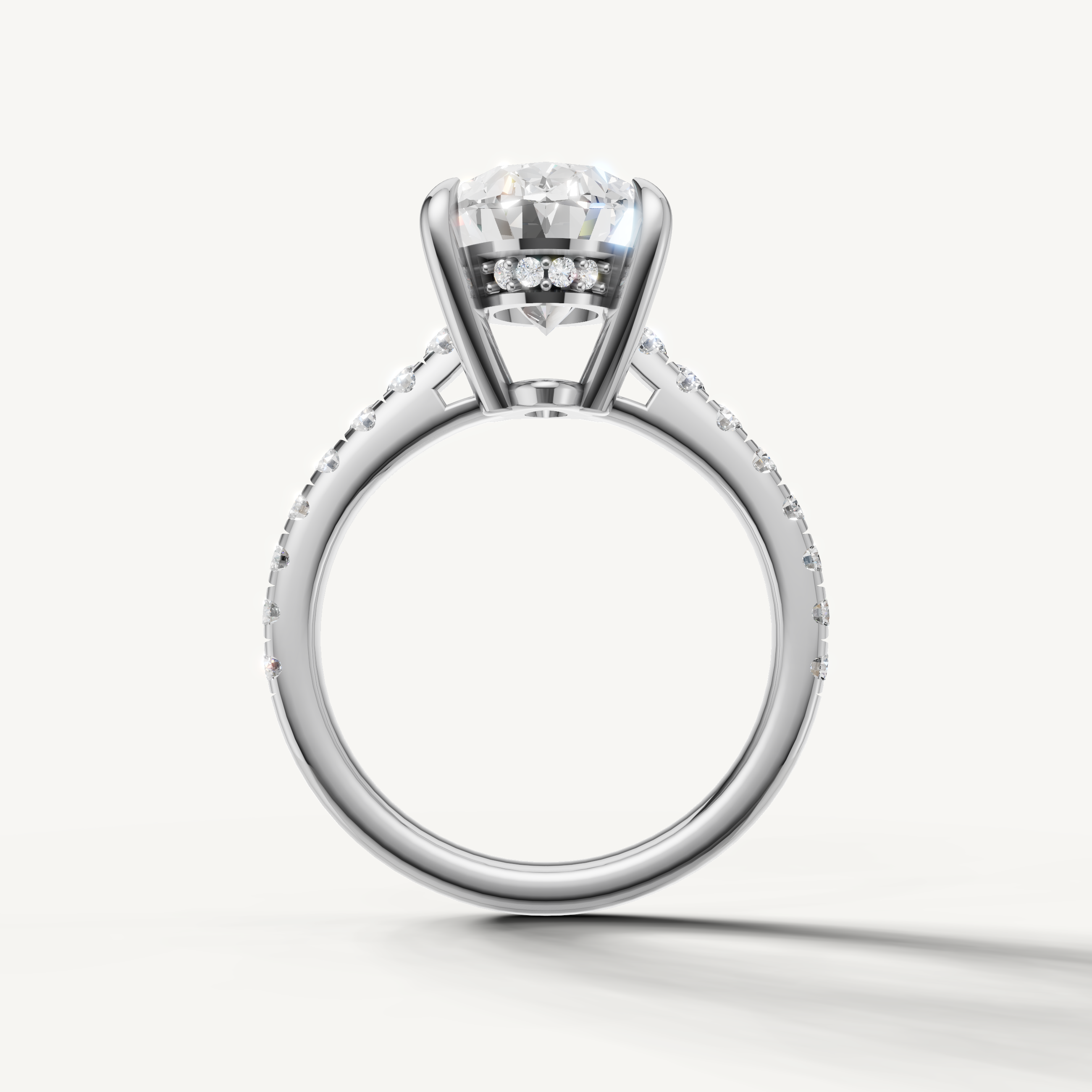 White Gold Oval Diamond Ring for Women – Raul Diamonds