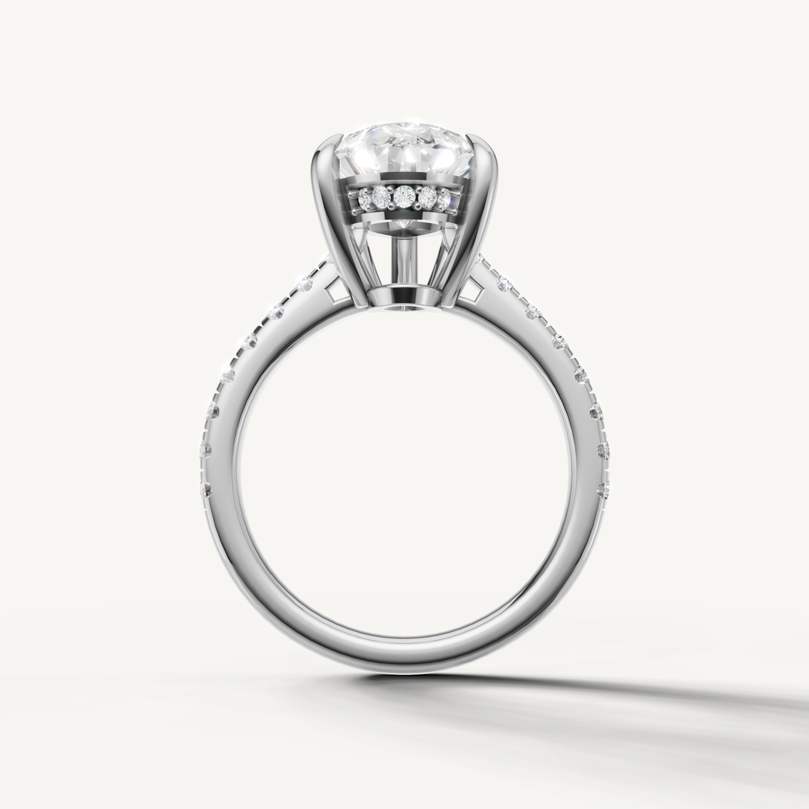 White Gold Pear Diamond Ring for Women – Raul Diamonds