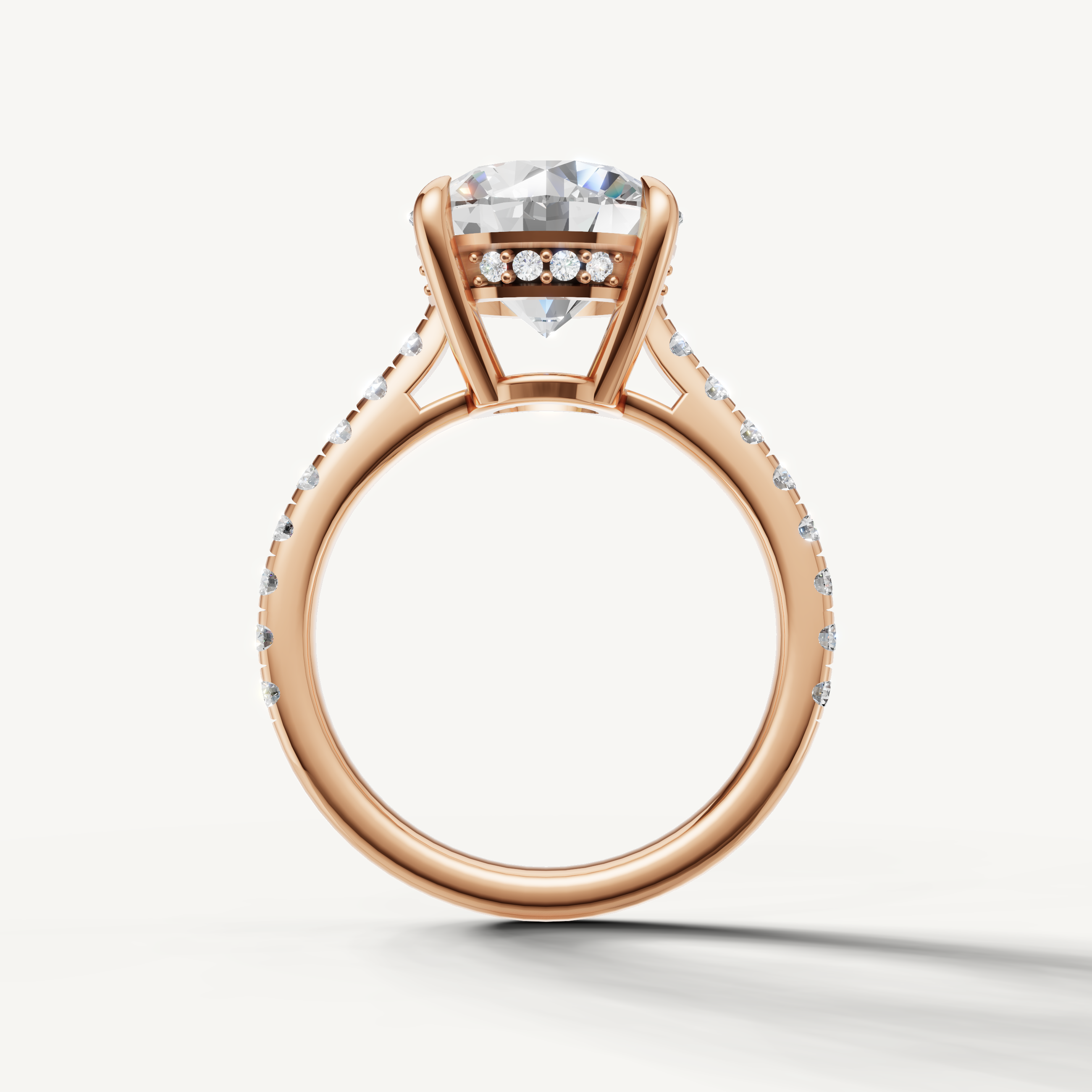 Rose Gold Round Brilliant Lab Grown Diamond Ring for Women – Raul Diamonds