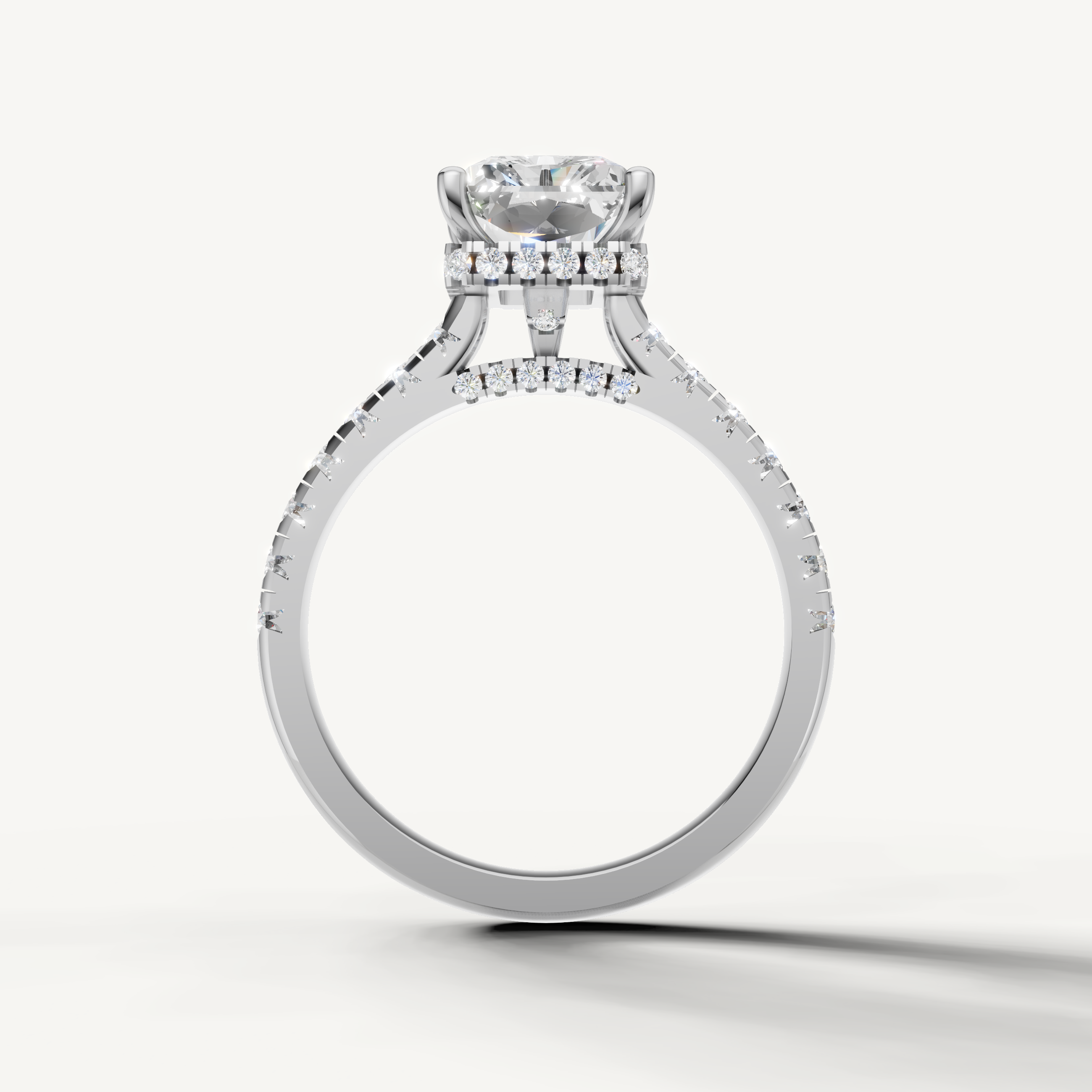 14K White Gold Radiant Lab Grown Diamond Ring – Raul Diamonds