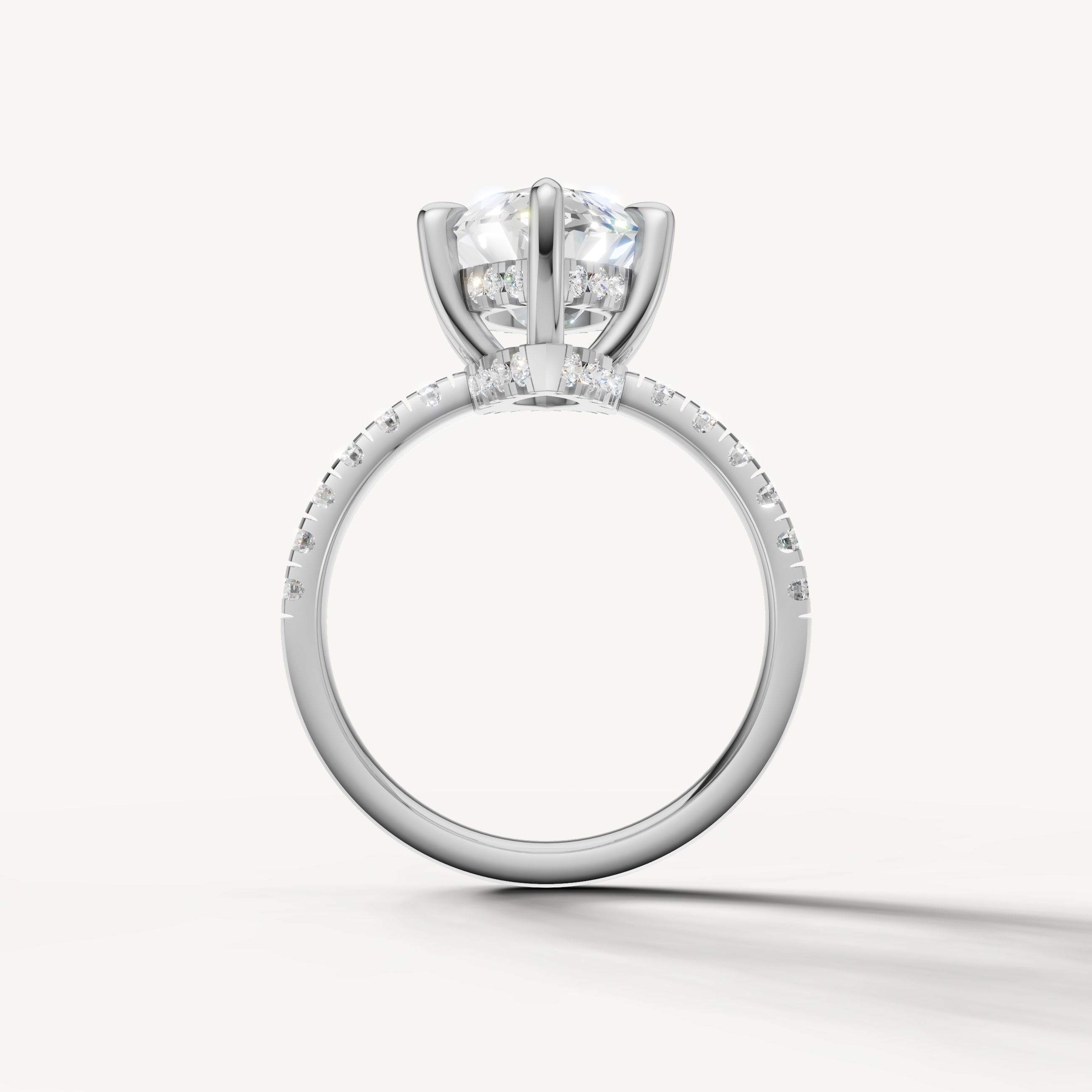 White Gold Marquise Diamond Solitaire Engagement Ring – Raul Diamonds