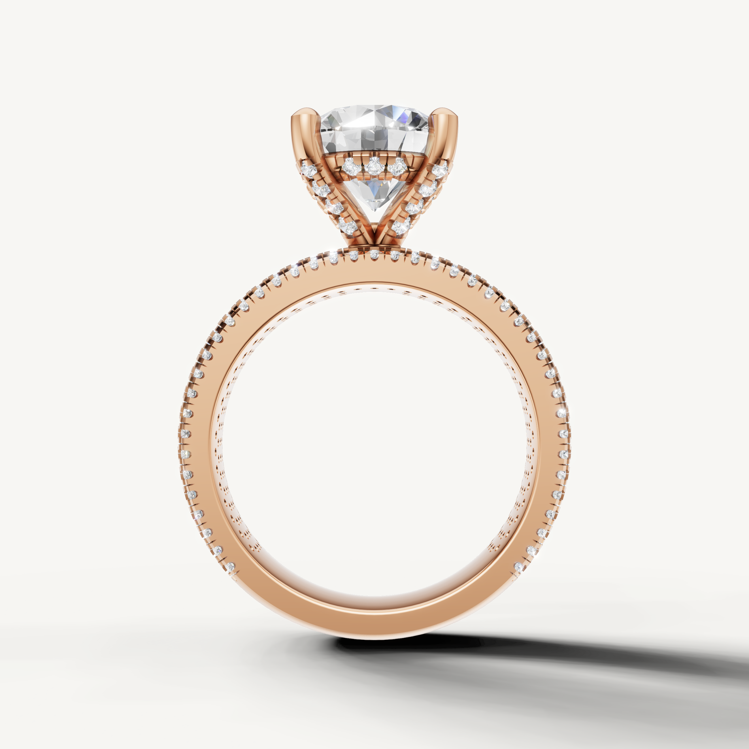 Rose Gold Round Brilliant Lab Grown Diamond Ring for Women – Raul Diamonds