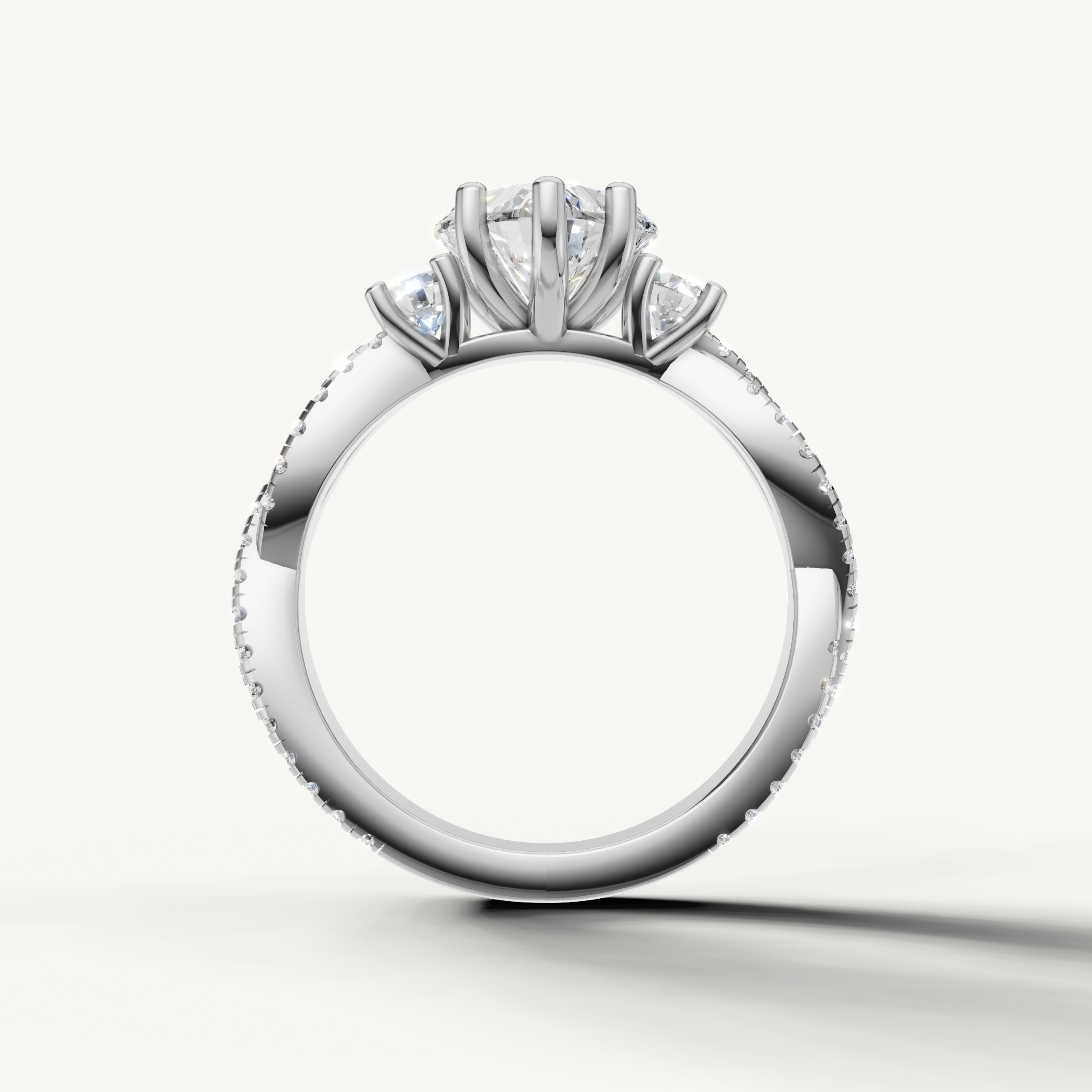 White Gold Heart Shape Lab Grown Engagement Ring for Women – Raul Diamonds