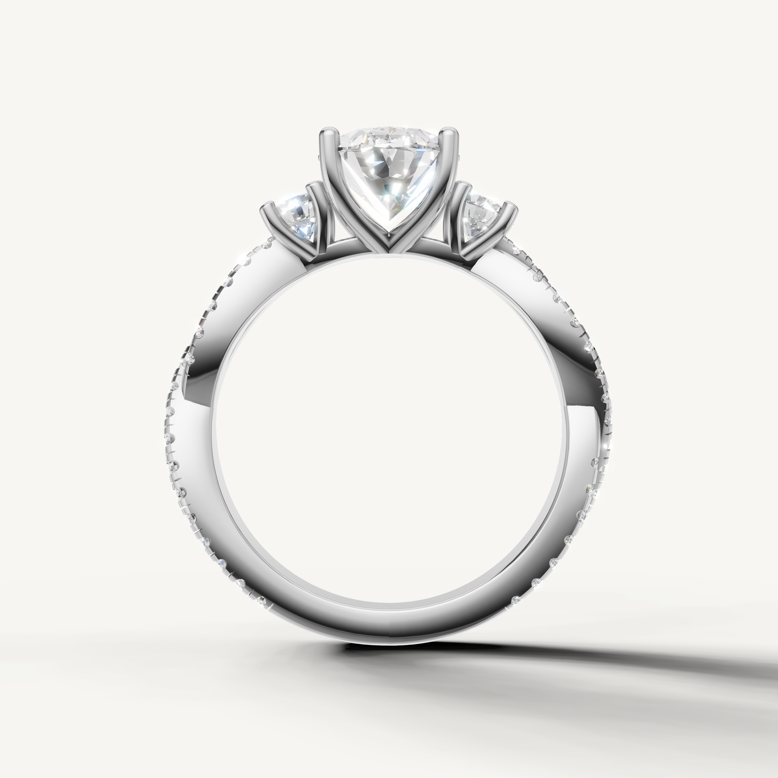 White Gold Oval Shape Lab Grown Engagement Ring for Women – Raul Diamonds