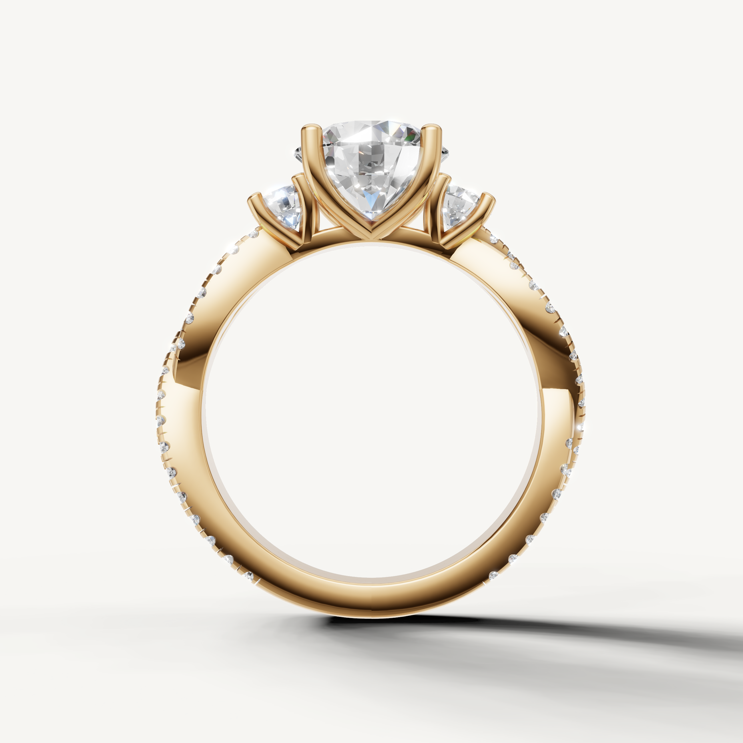 Elegant Round Shape Lab Grown Diamond Ring for Women – Raul Diamonds