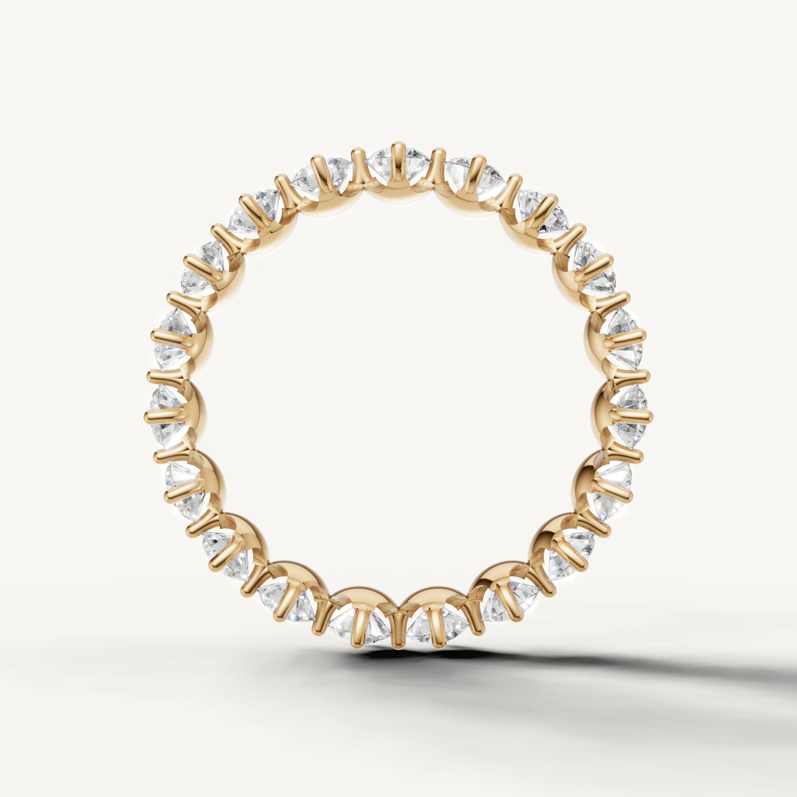 IGI certified lab grown diamond ring with full eternity brilliance