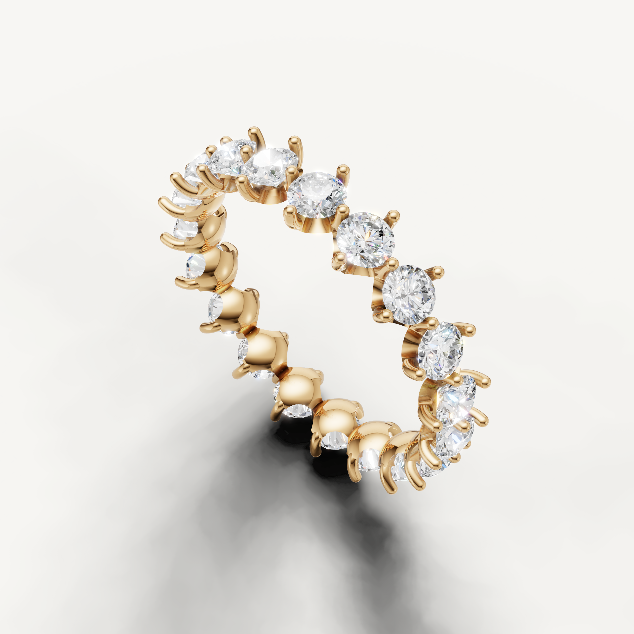 timeless round diamond wedding band with refined craftsmanship