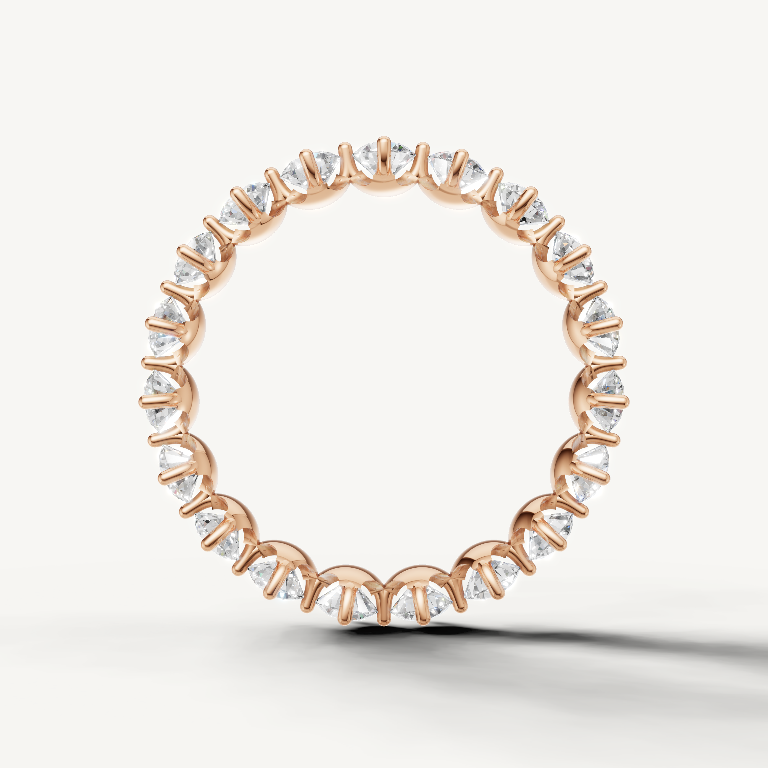 IGI certified lab grown diamond eternity ring with timeless beauty