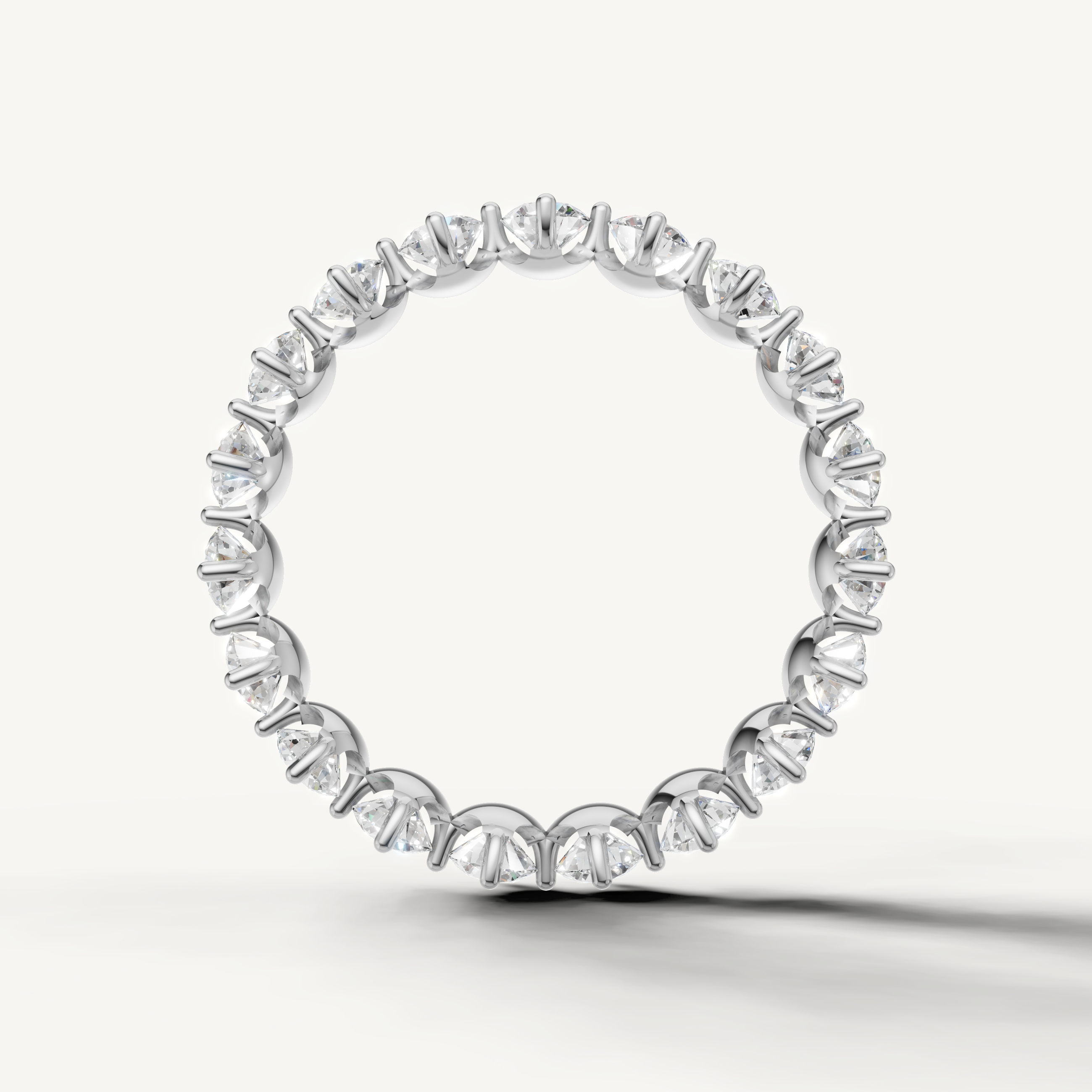 IGI certified lab grown diamond anniversary band with modern elegance