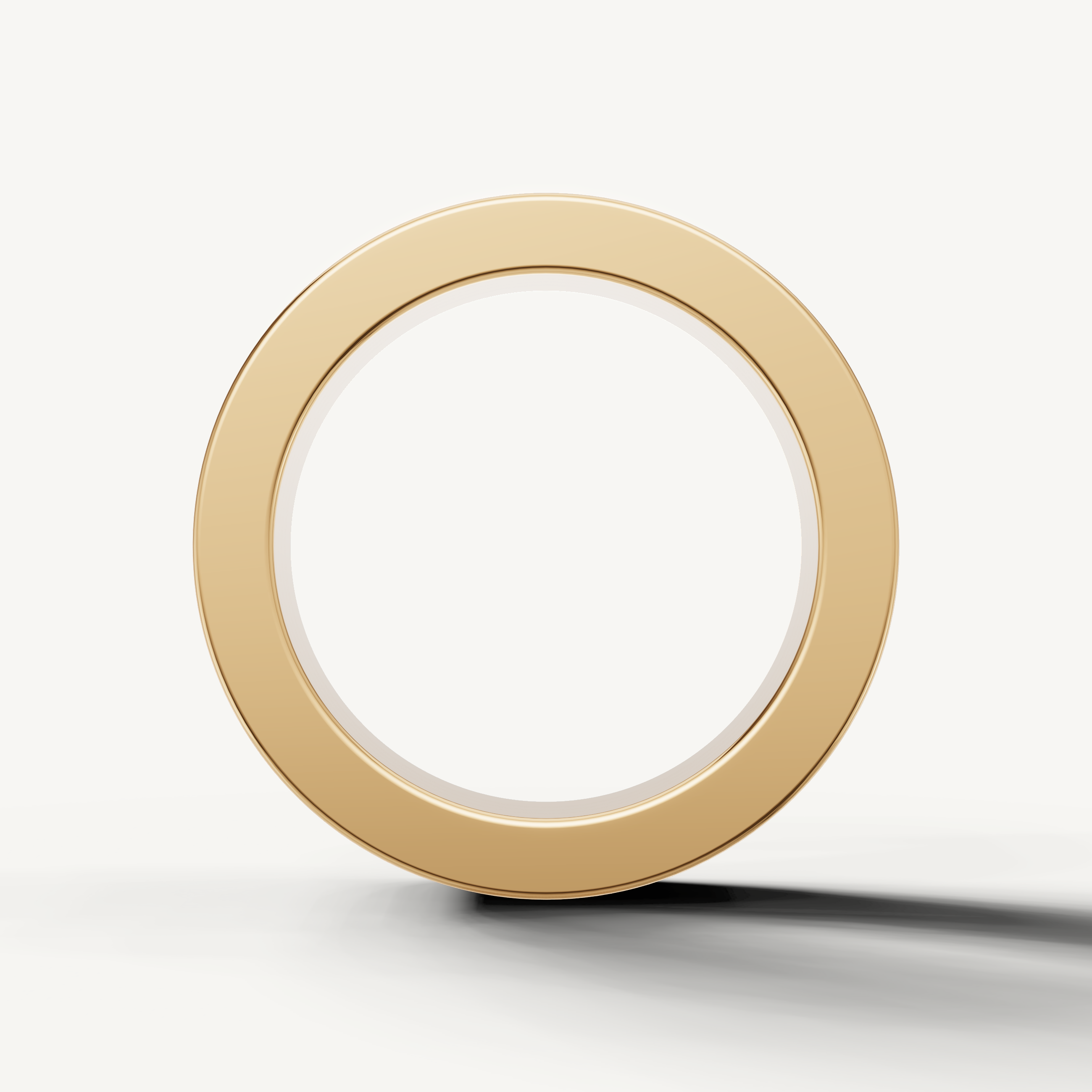 IGI certified baguette lab grown diamond band in yellow gold