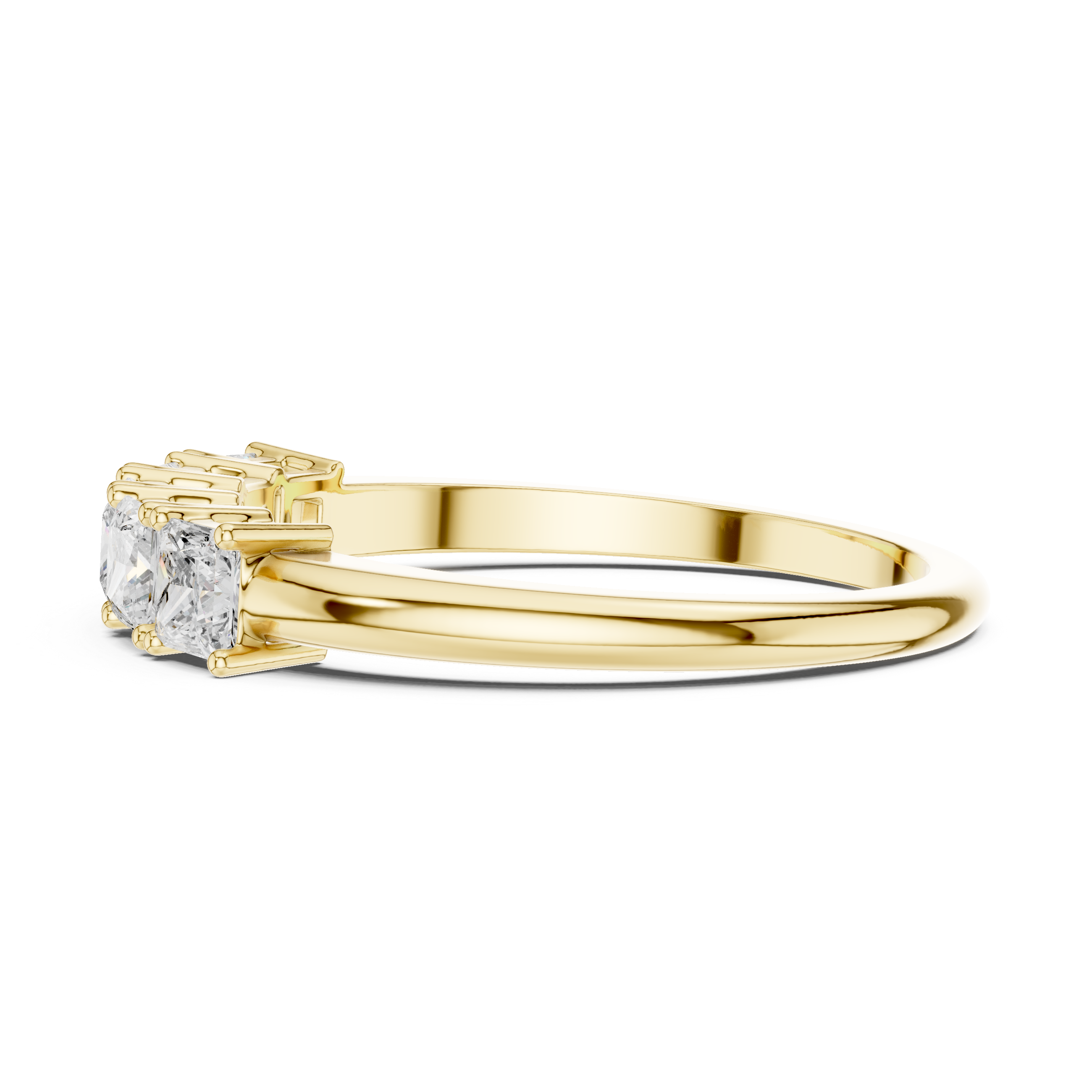 5-Stone Princess Cut Lab-Grown Diamond Anniversary Band in 14K Gold