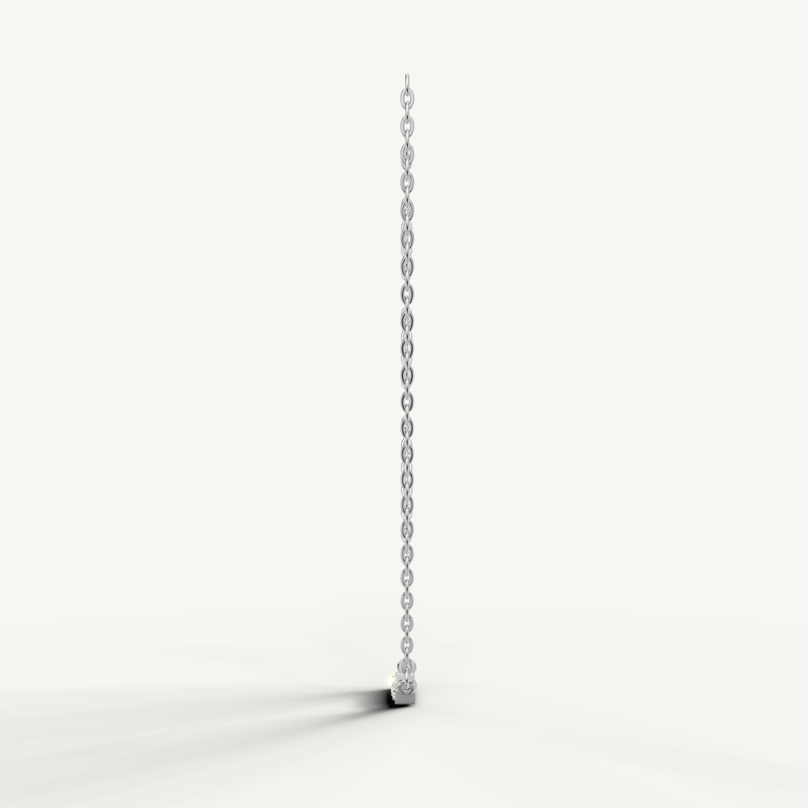 Elegant Horizontal Diamond Bar Pendant Necklace for Women