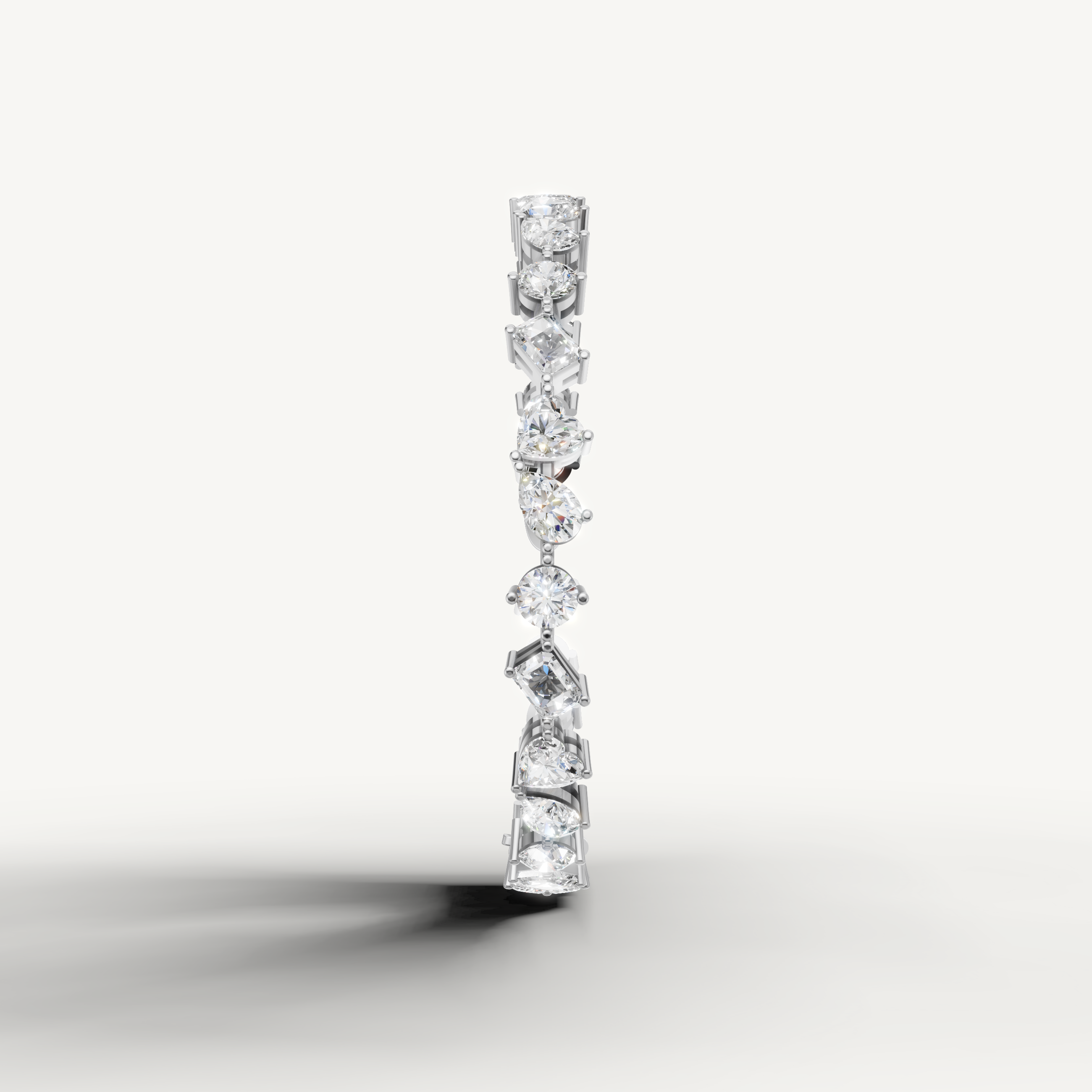 White gold diamond bracelet featuring pear marquise and round diamonds Raul Diamonds