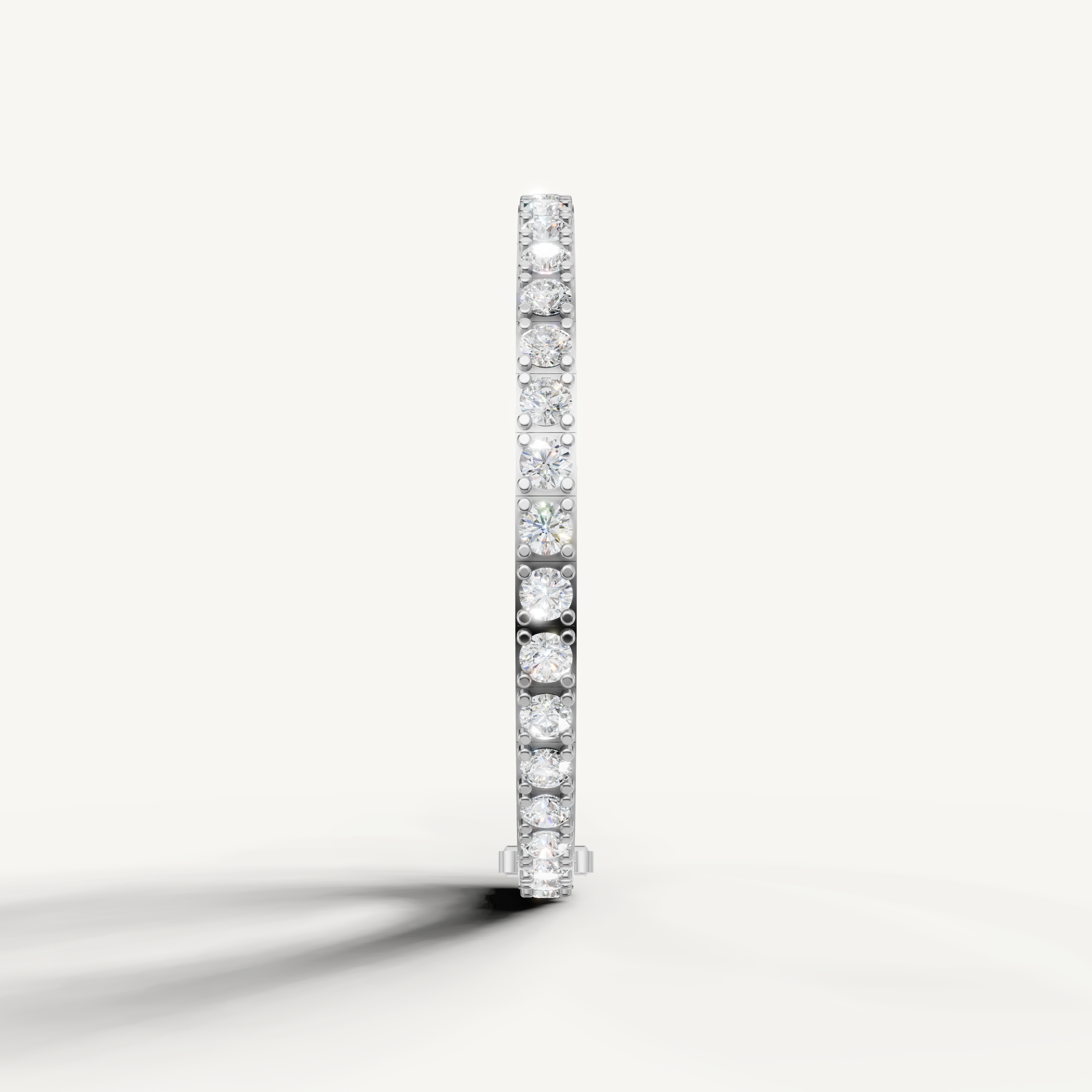White gold diamond tennis bracelet by Raul Diamonds with brilliant round diamonds