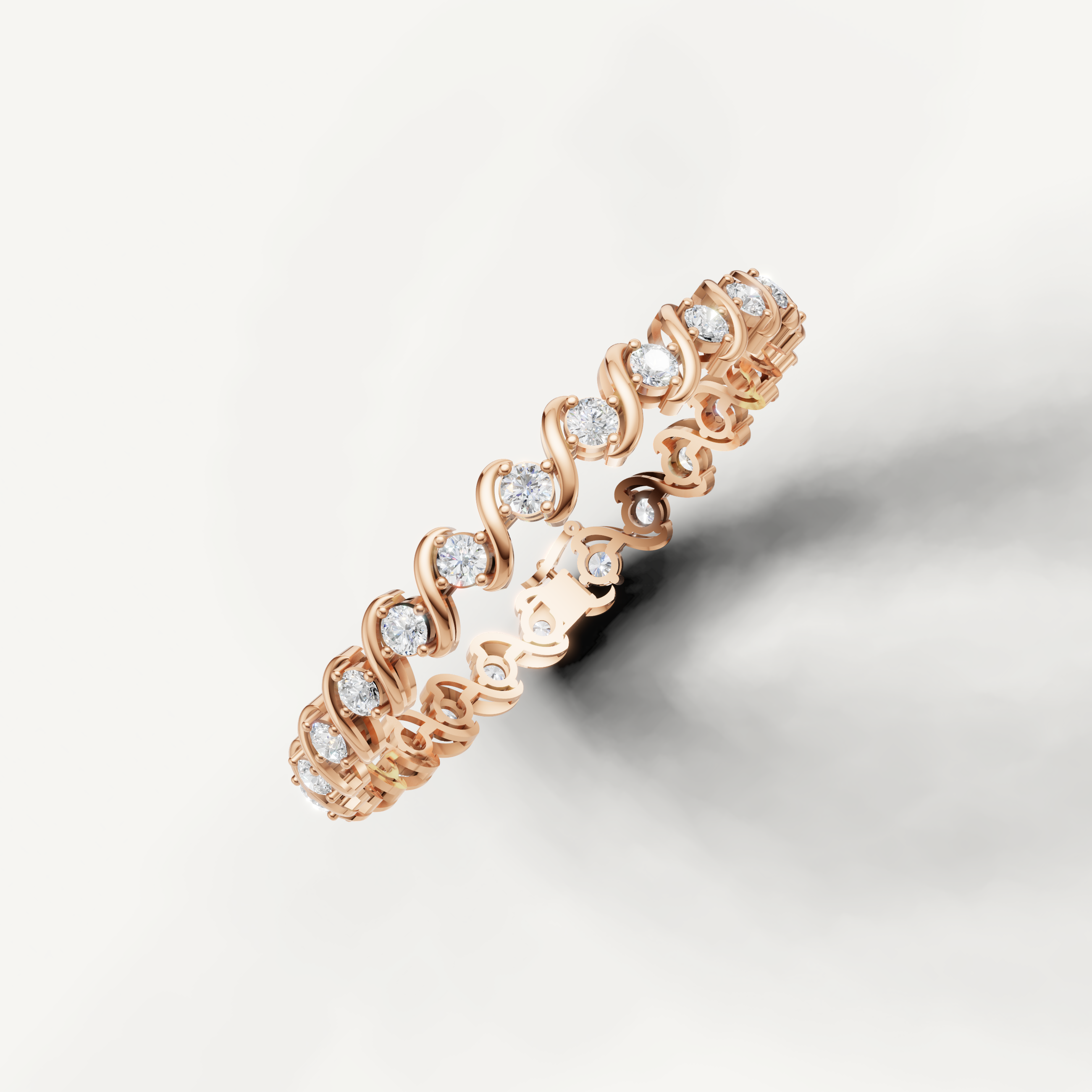 Luxury rose gold diamond tennis bracelet for women by Raul Diamonds